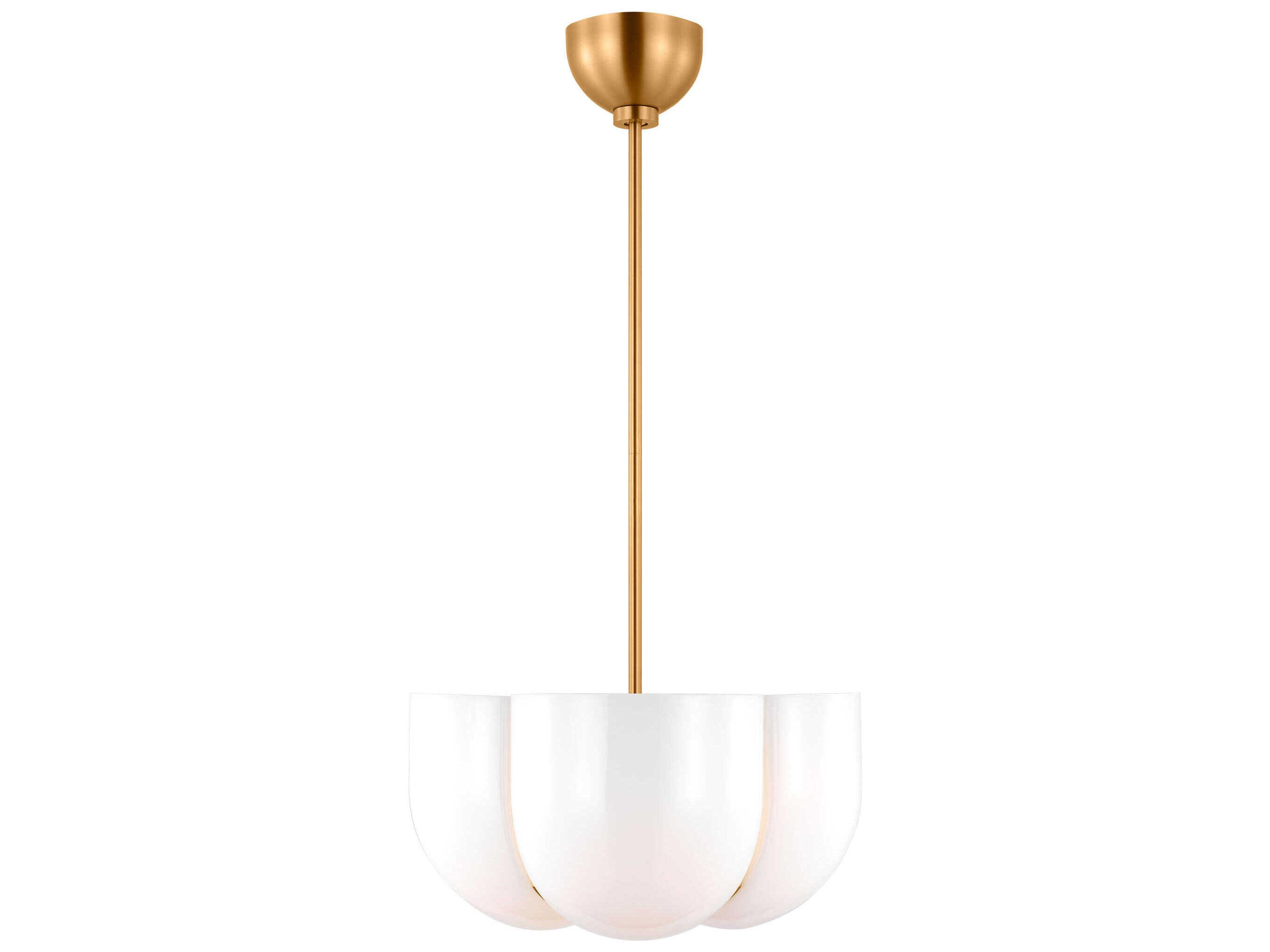 Visual Comfort Studio Cheverny 4-Light Burnished Brass Pendant