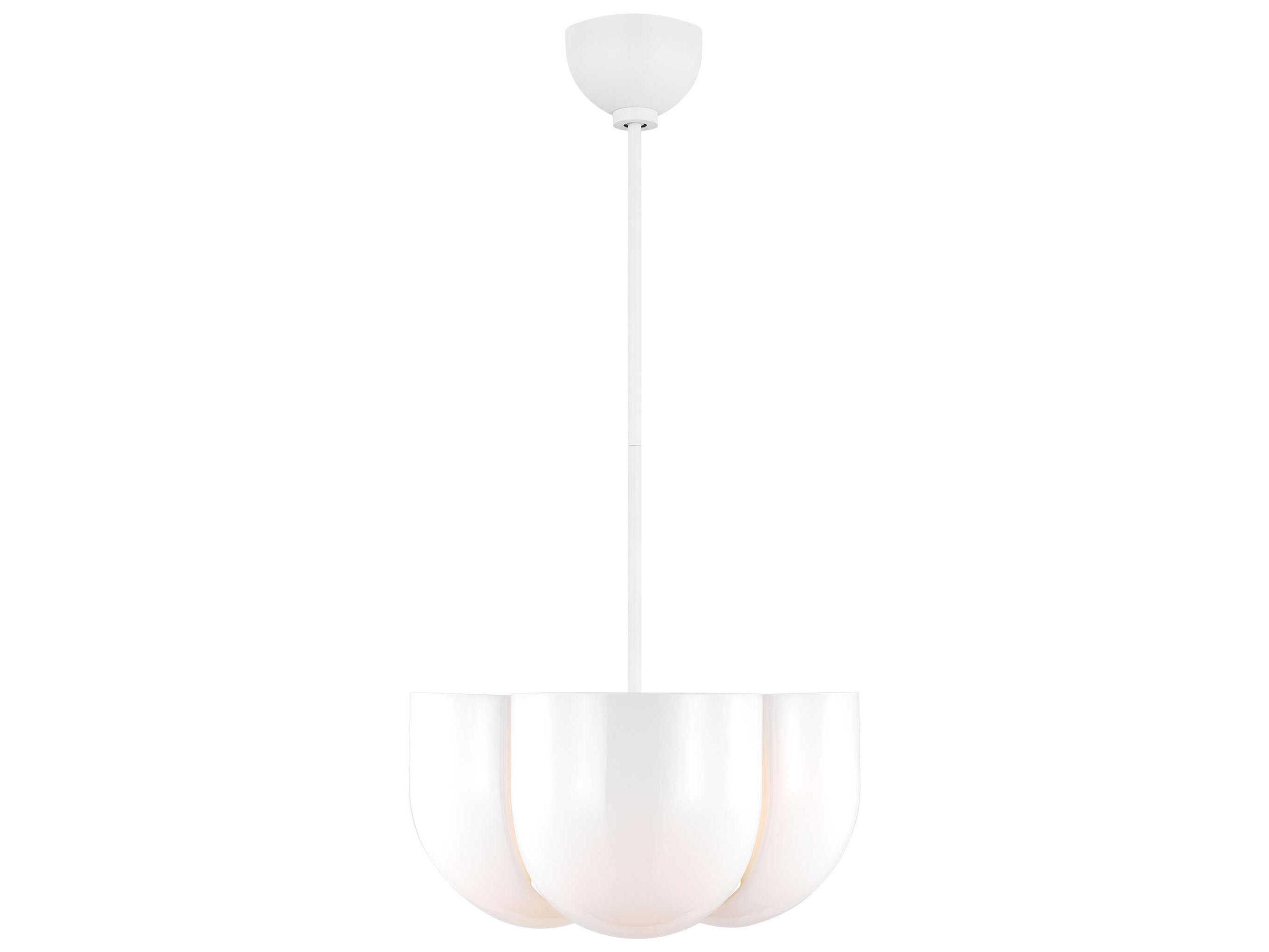 Visual Comfort Studio Cheverny 4-Light Matte White Pendant