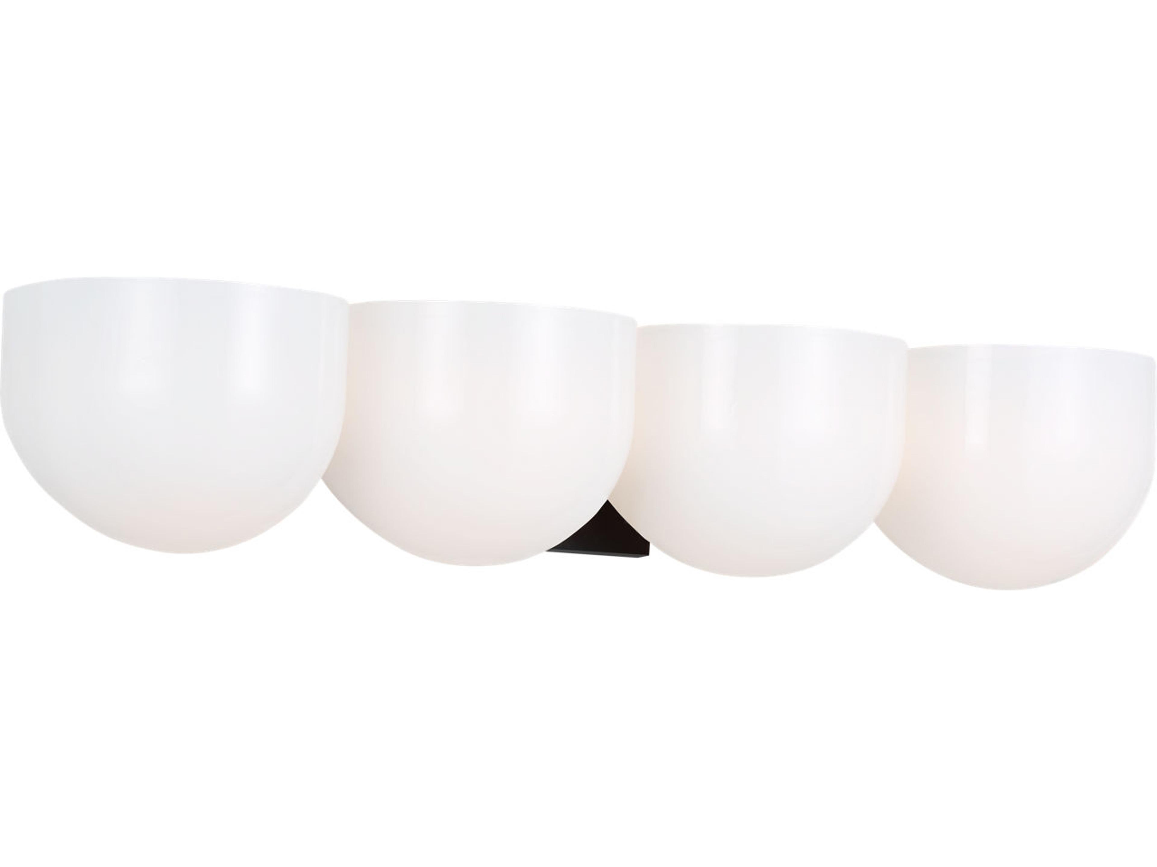 Visual Comfort Studio Cheverny 4-Light Aged Iron Black Vanity Light