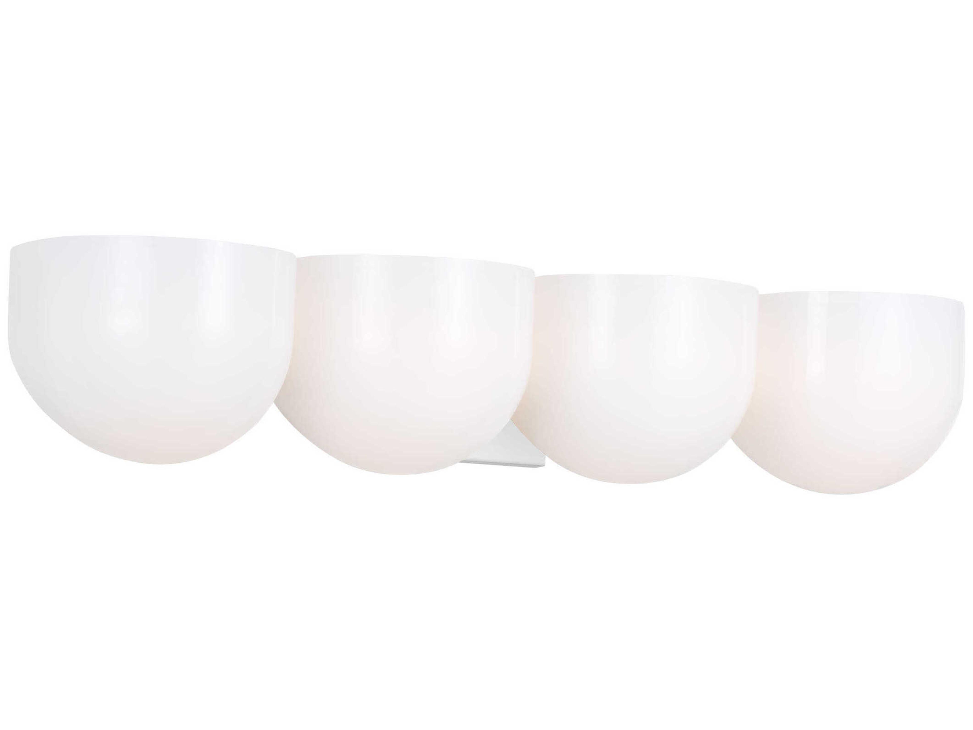 Visual Comfort Studio Cheverny 4-Light Matte White Vanity Light