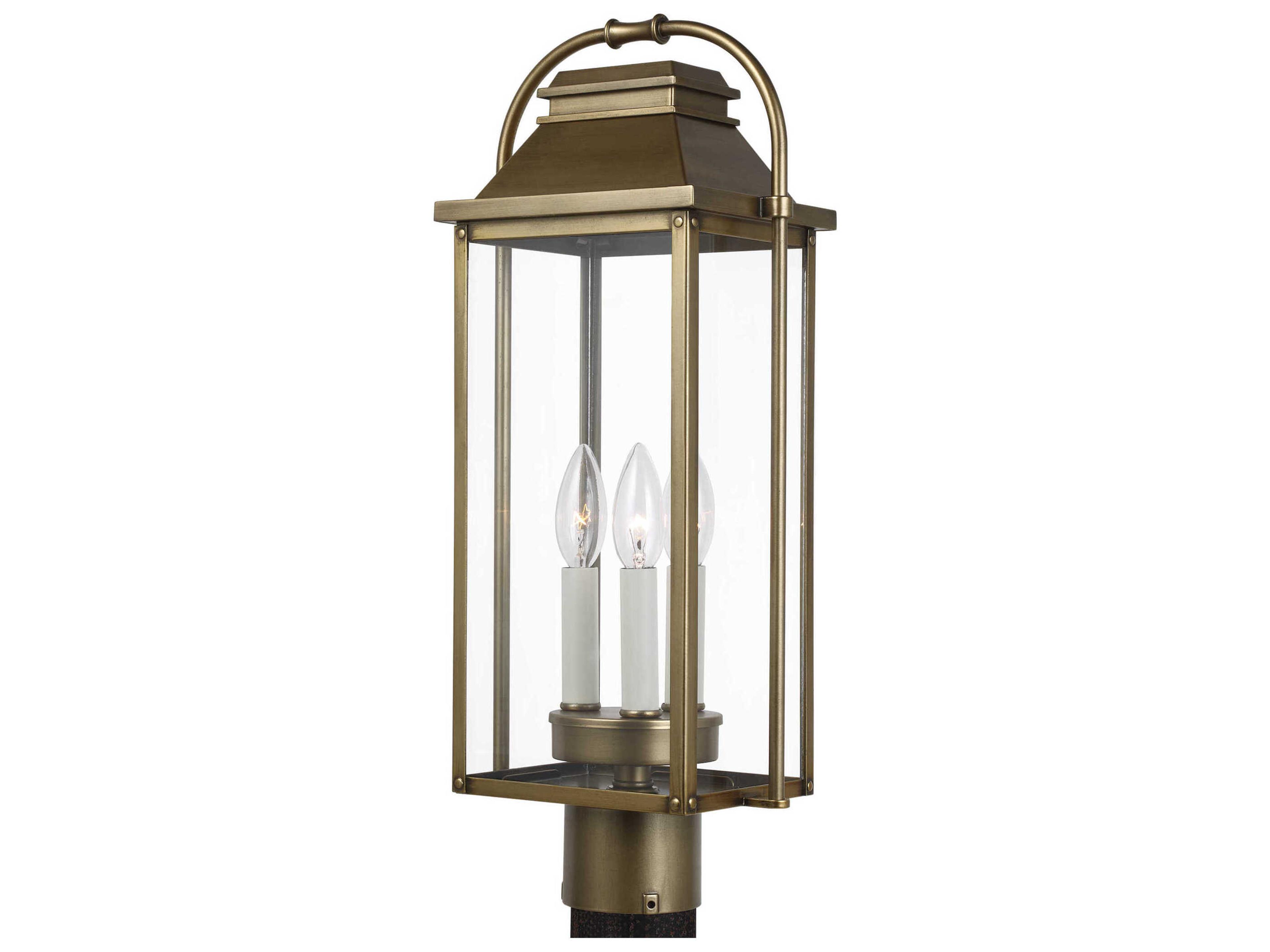 Visual Comfort Studio Wellsworth 3 - Light Outdoor Post Light