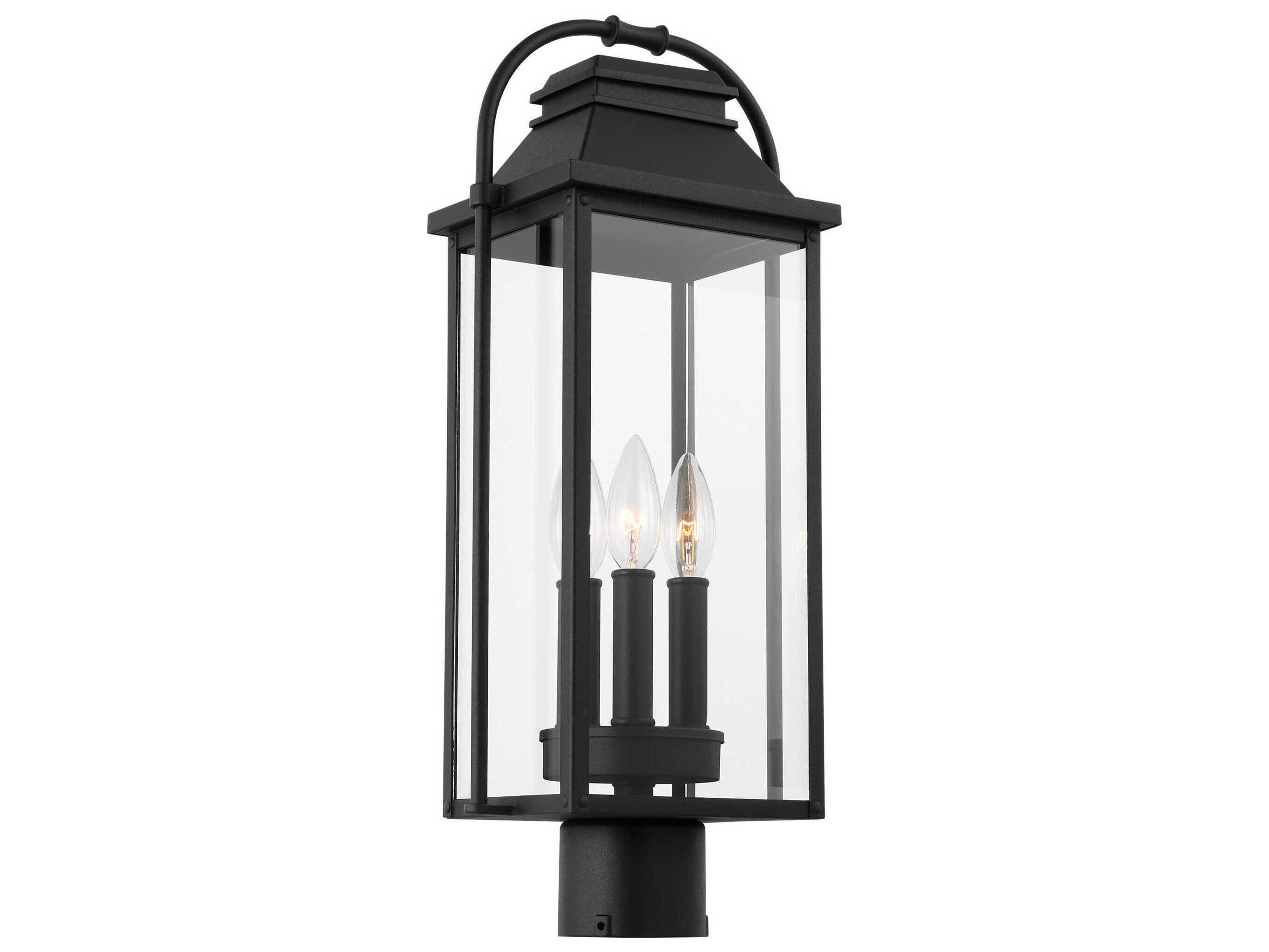 Visual Comfort Studio Wellsworth 3-Light Outdoor Post Light