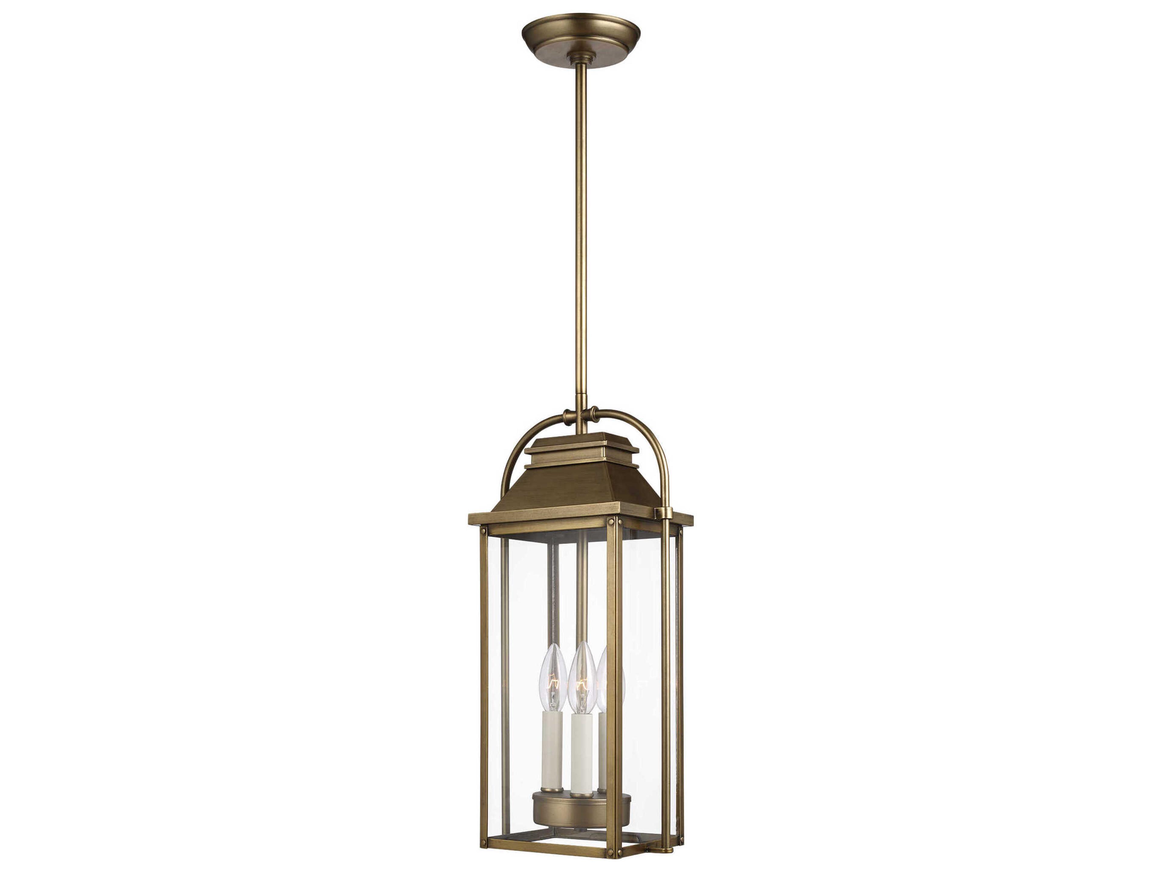 Visual Comfort Studio Wellsworth 3 - Light Outdoor Hanging Light