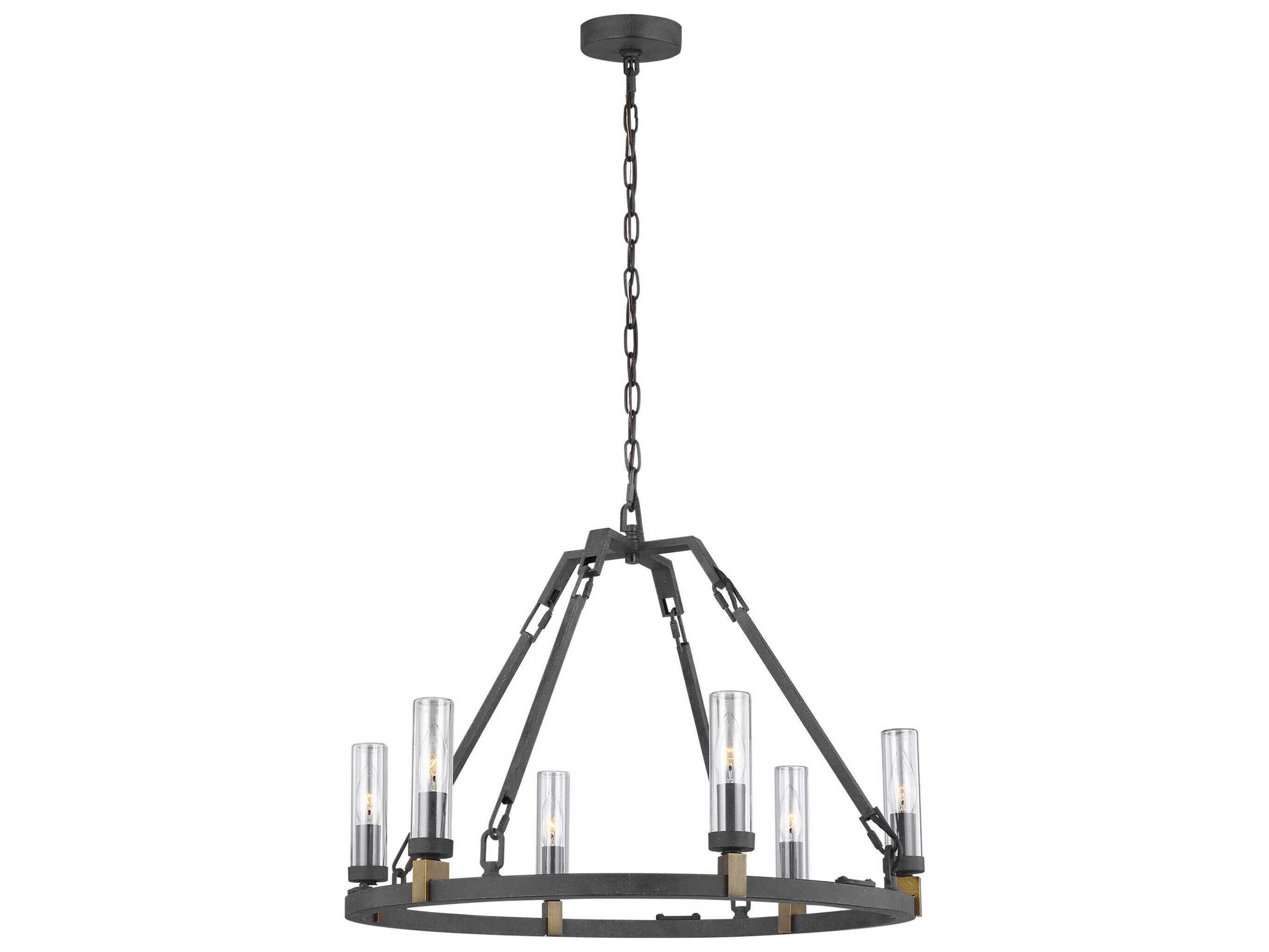 Visual Comfort Studio Landen 6 - Light Outdoor Hanging Light
