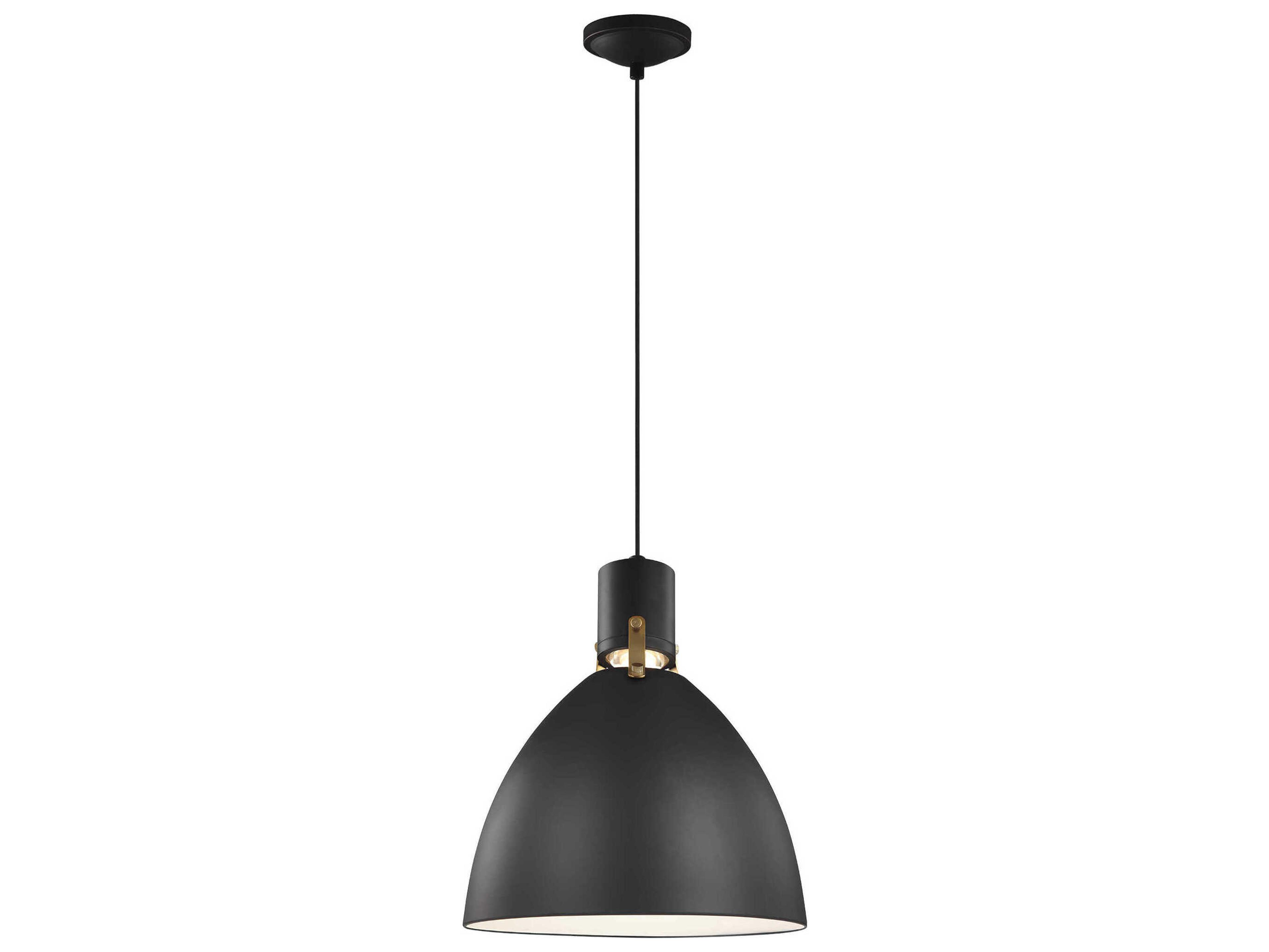 Visual Comfort Studio Brynne 1-Light Matte Black Pendant