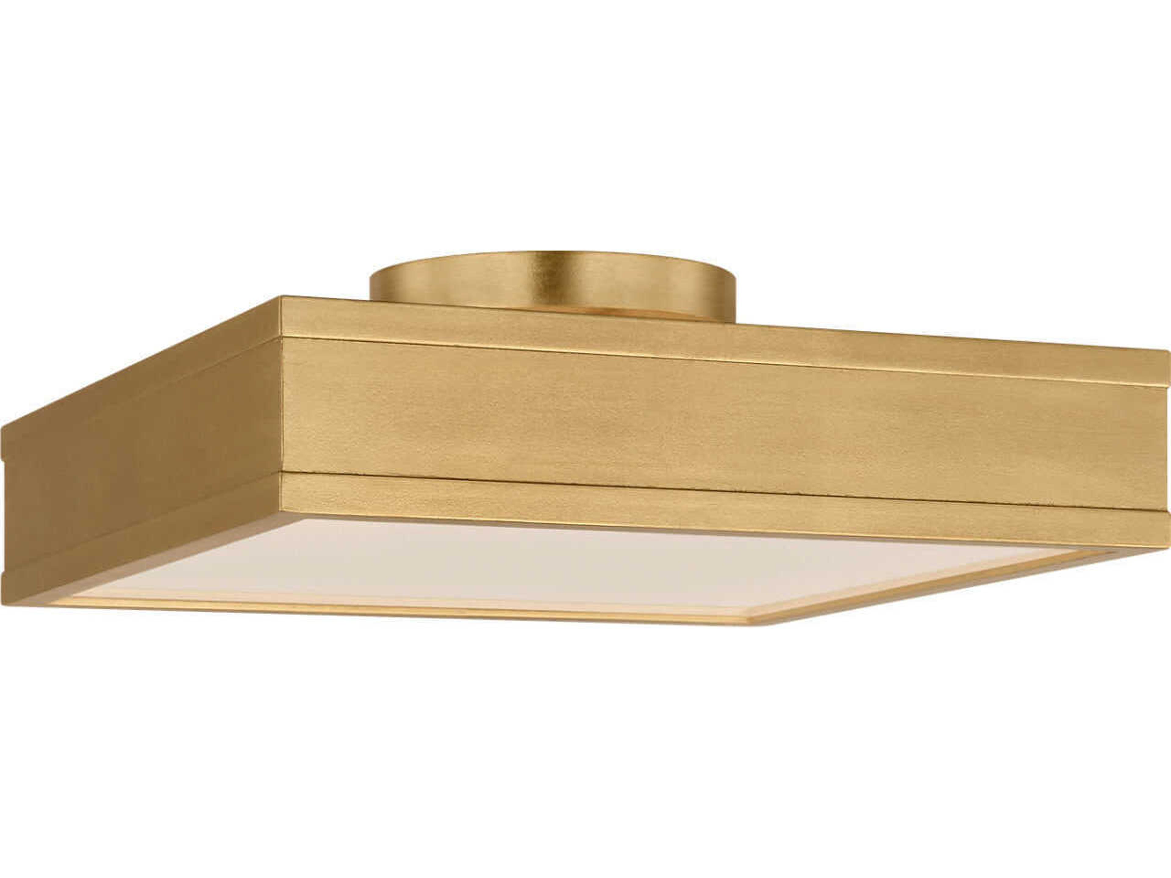 Visual Comfort Studio Dupont Gild Brass Semi Flush Mount