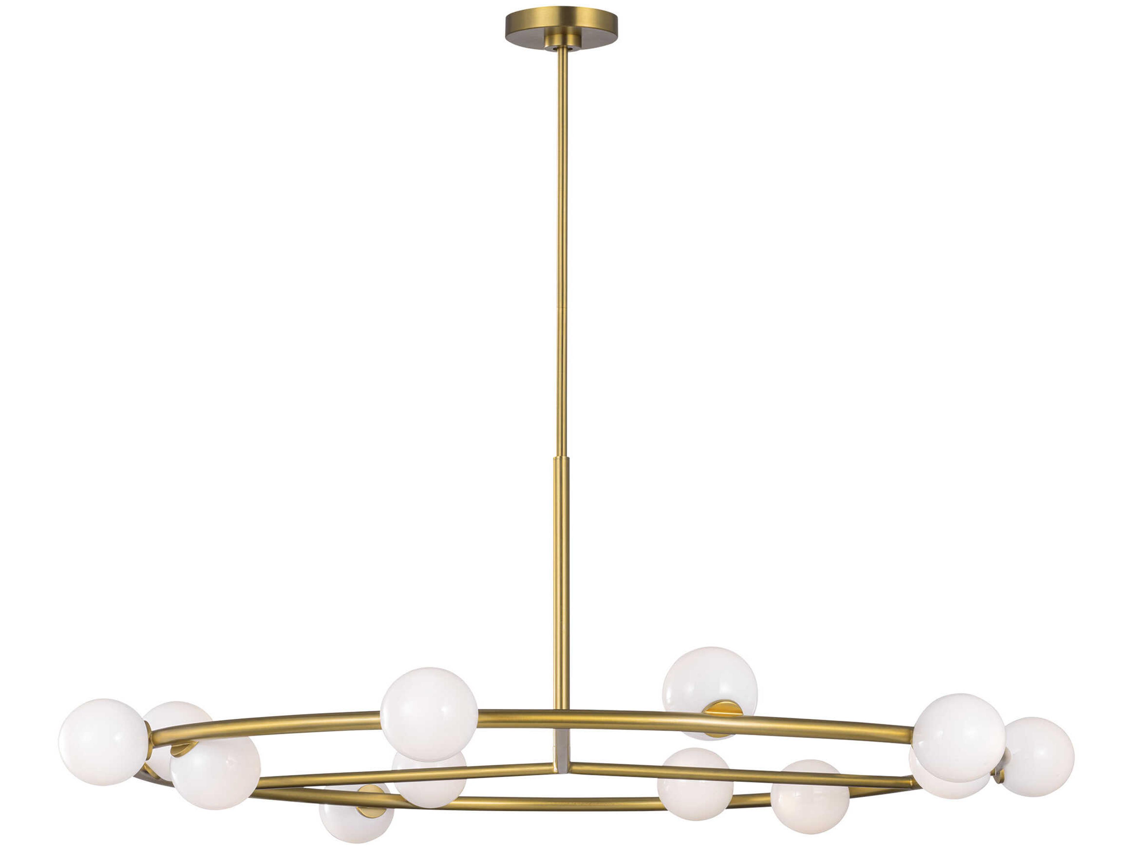 Visual Comfort Studio Altair 12-Light Burnished Brass Round Chandelier