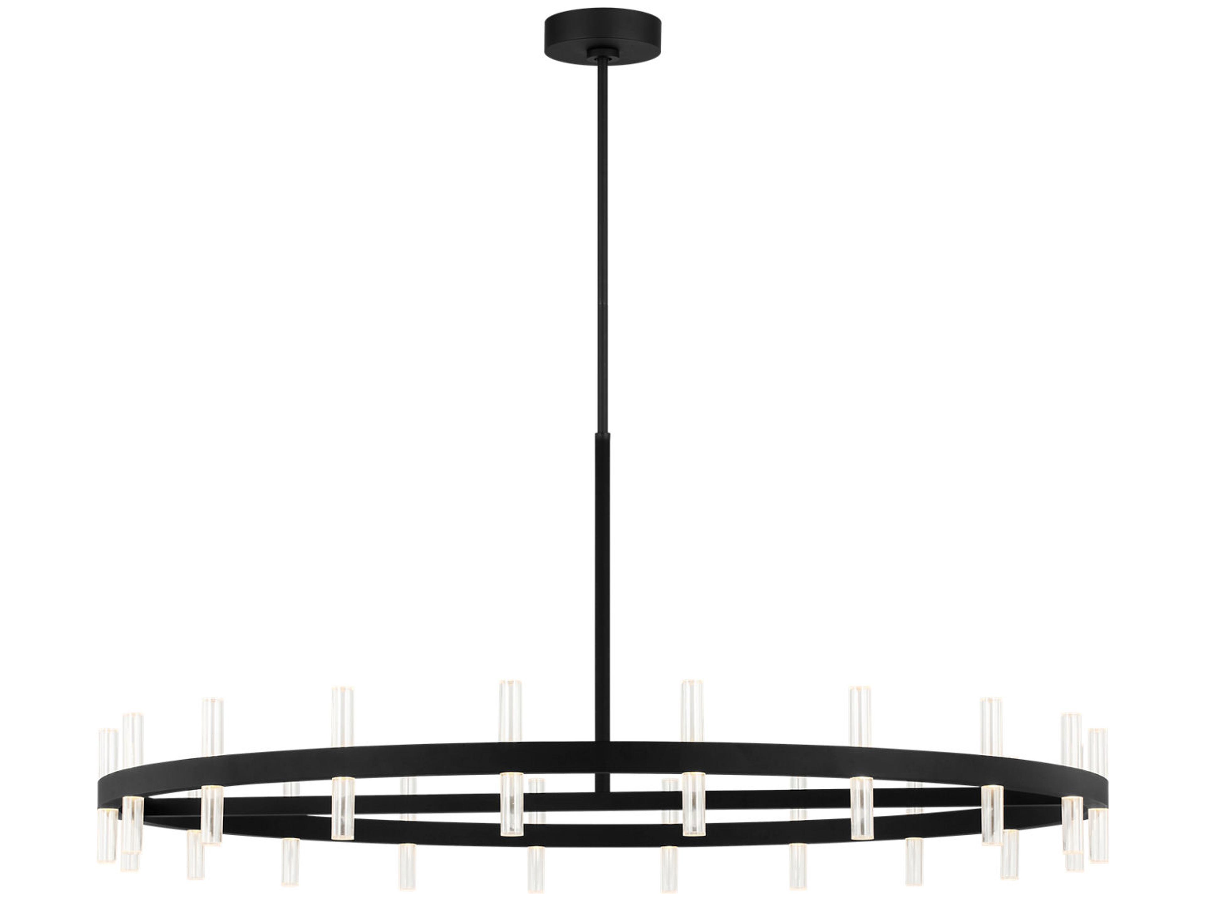 Visual Comfort Studio Silas Midnight Black Round Chandelier