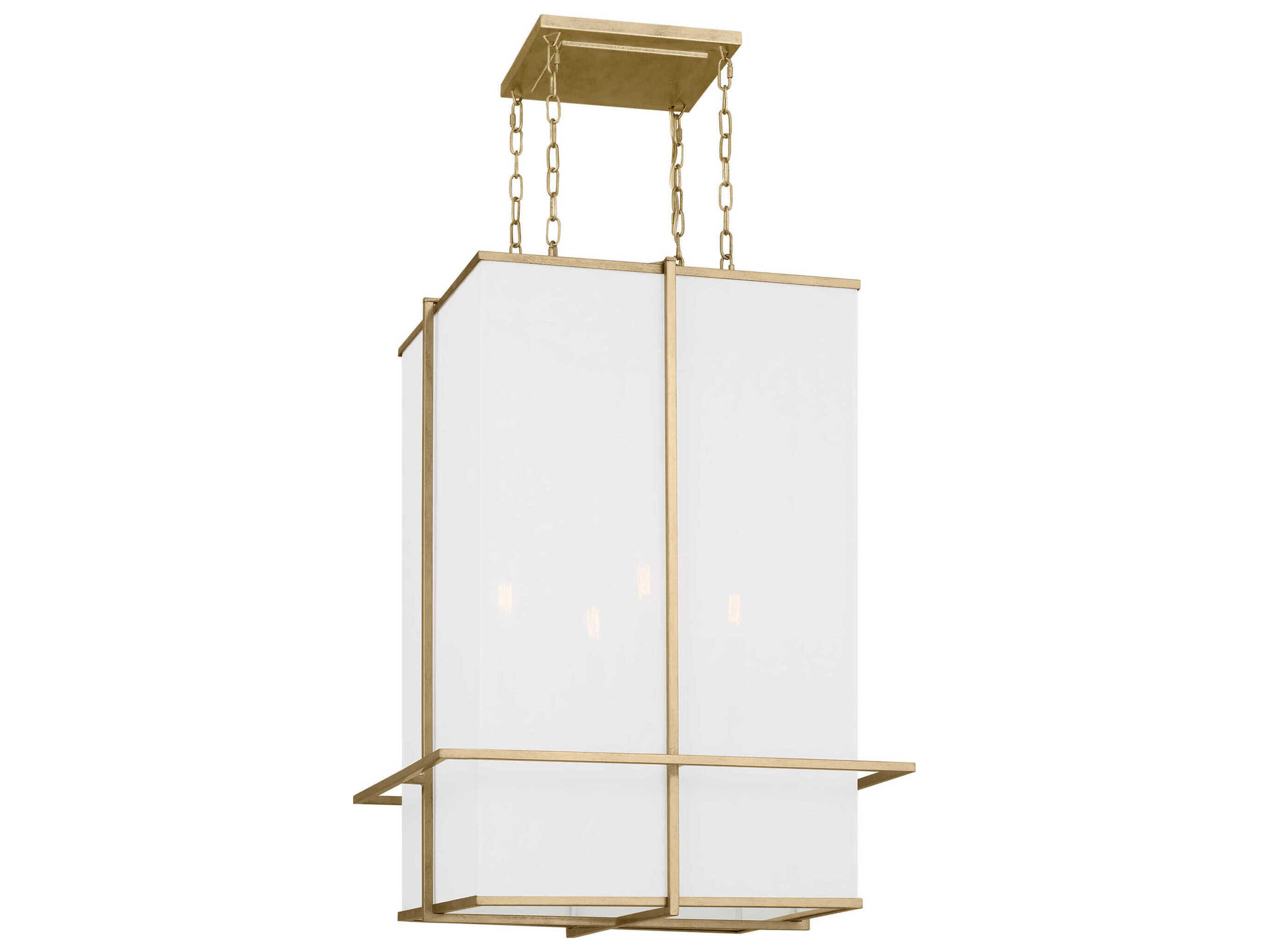 Visual Comfort Studio Dresden 4-Light Coastal Gild Gold Pendant
