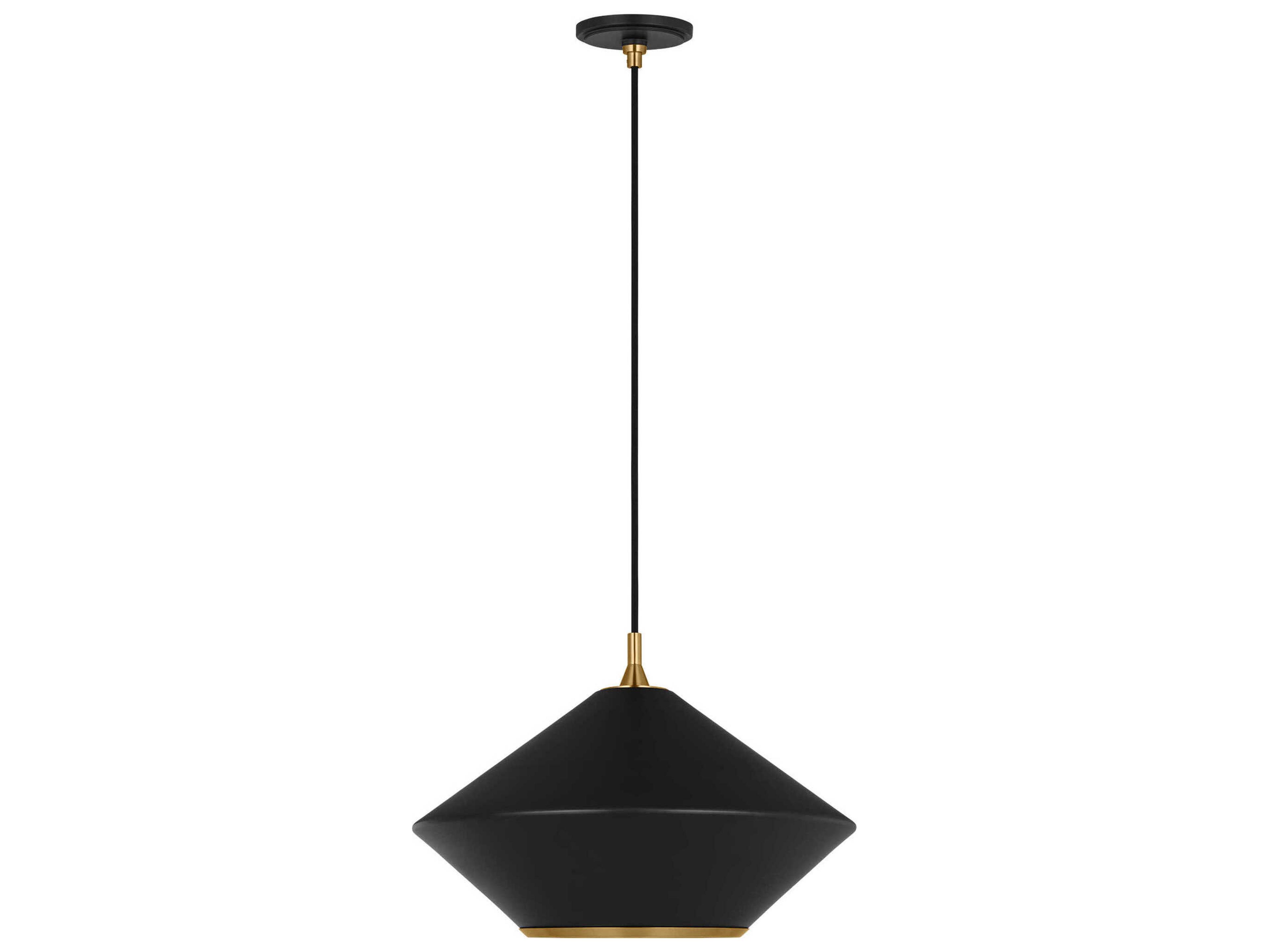 Visual Comfort Studio Stanza 1-Light Midnight Black Pendant