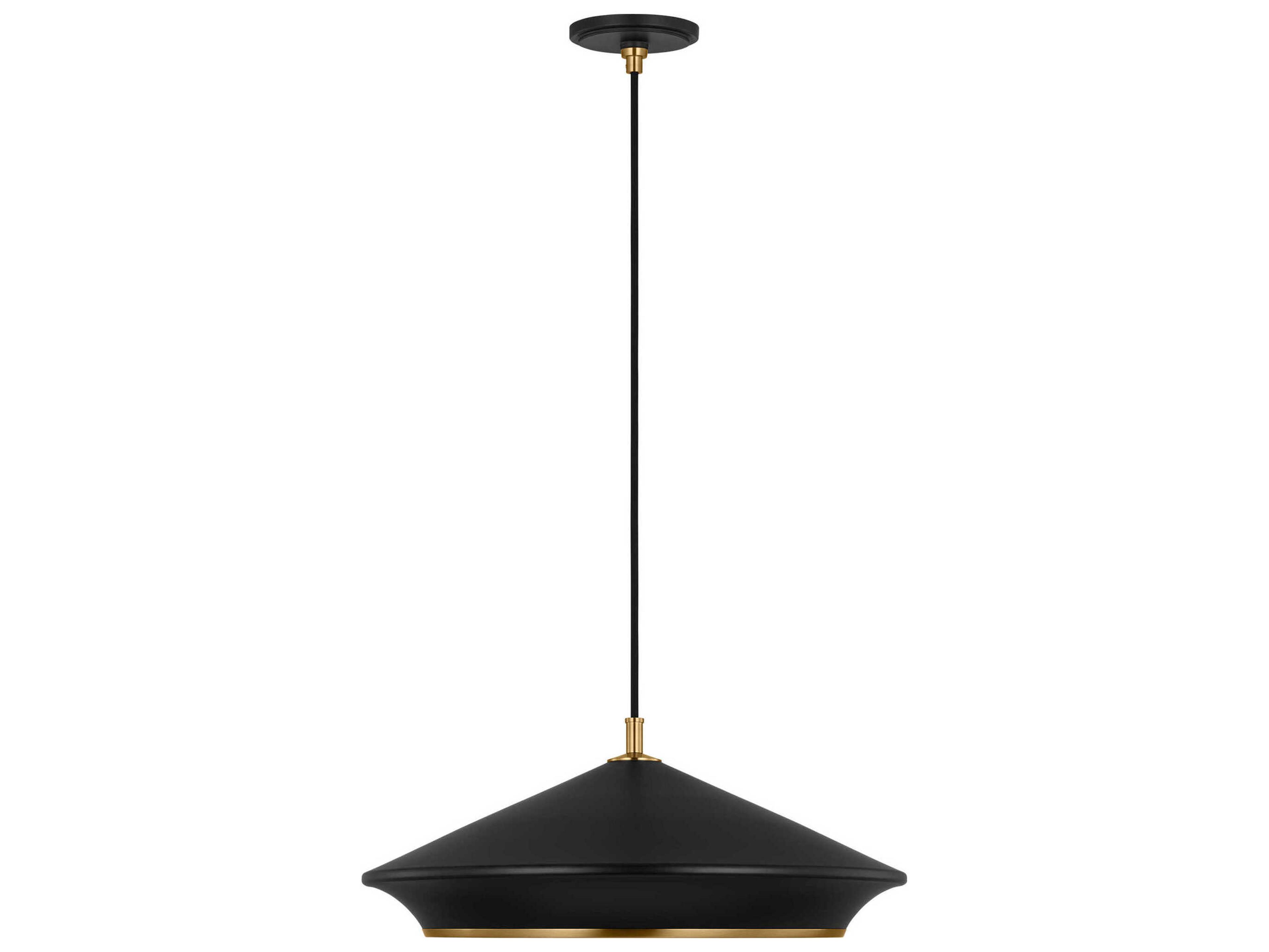 Visual Comfort Studio Stanza 1-Light Midnight Black Pendant