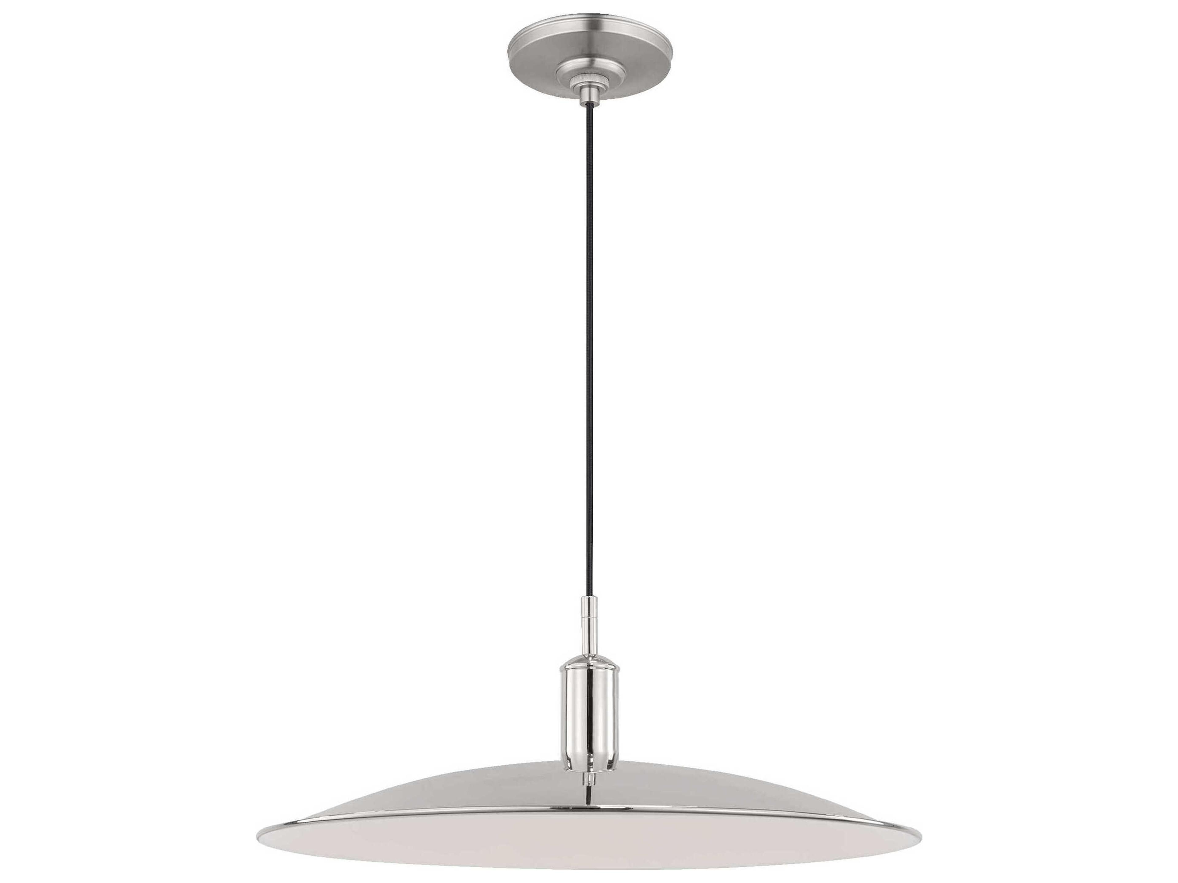 Visual Comfort Studio Dash 1-Light Polished Nickel Pendant