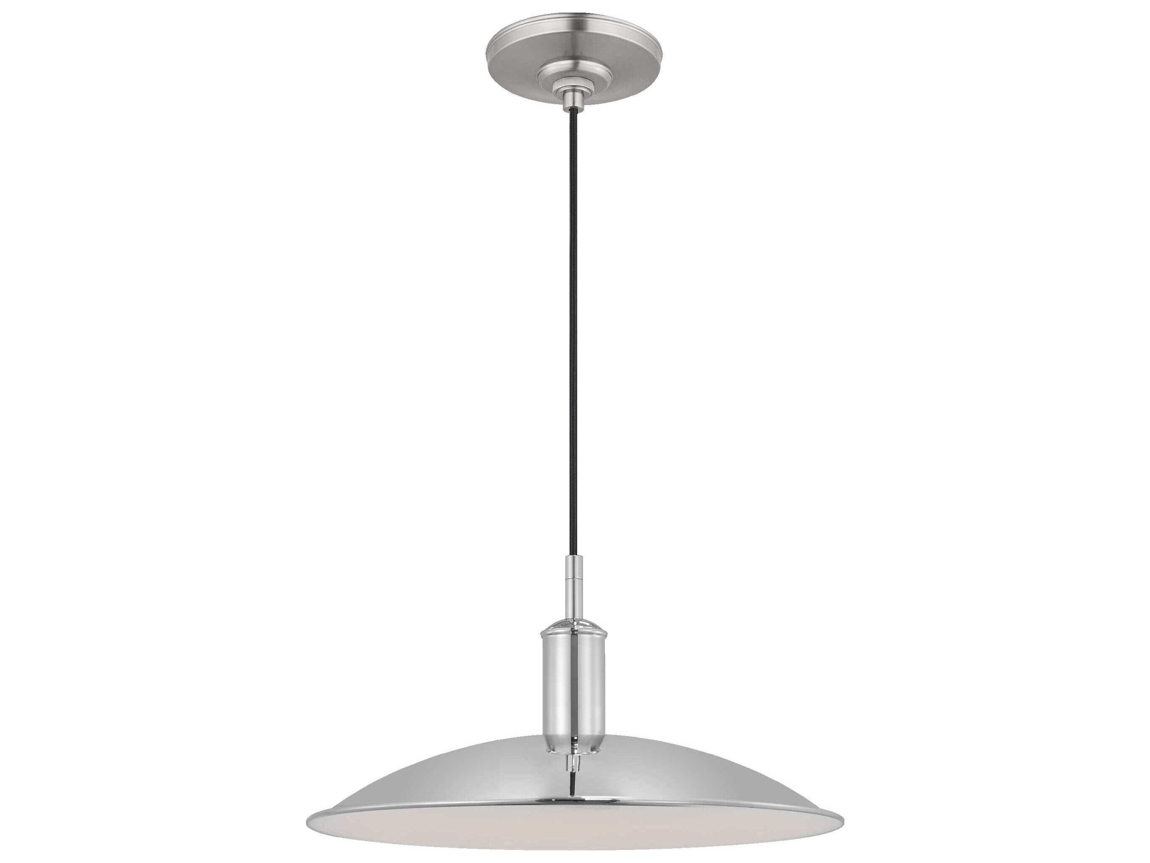 Visual Comfort Studio Dash 1-Light Polished Nickel Pendant