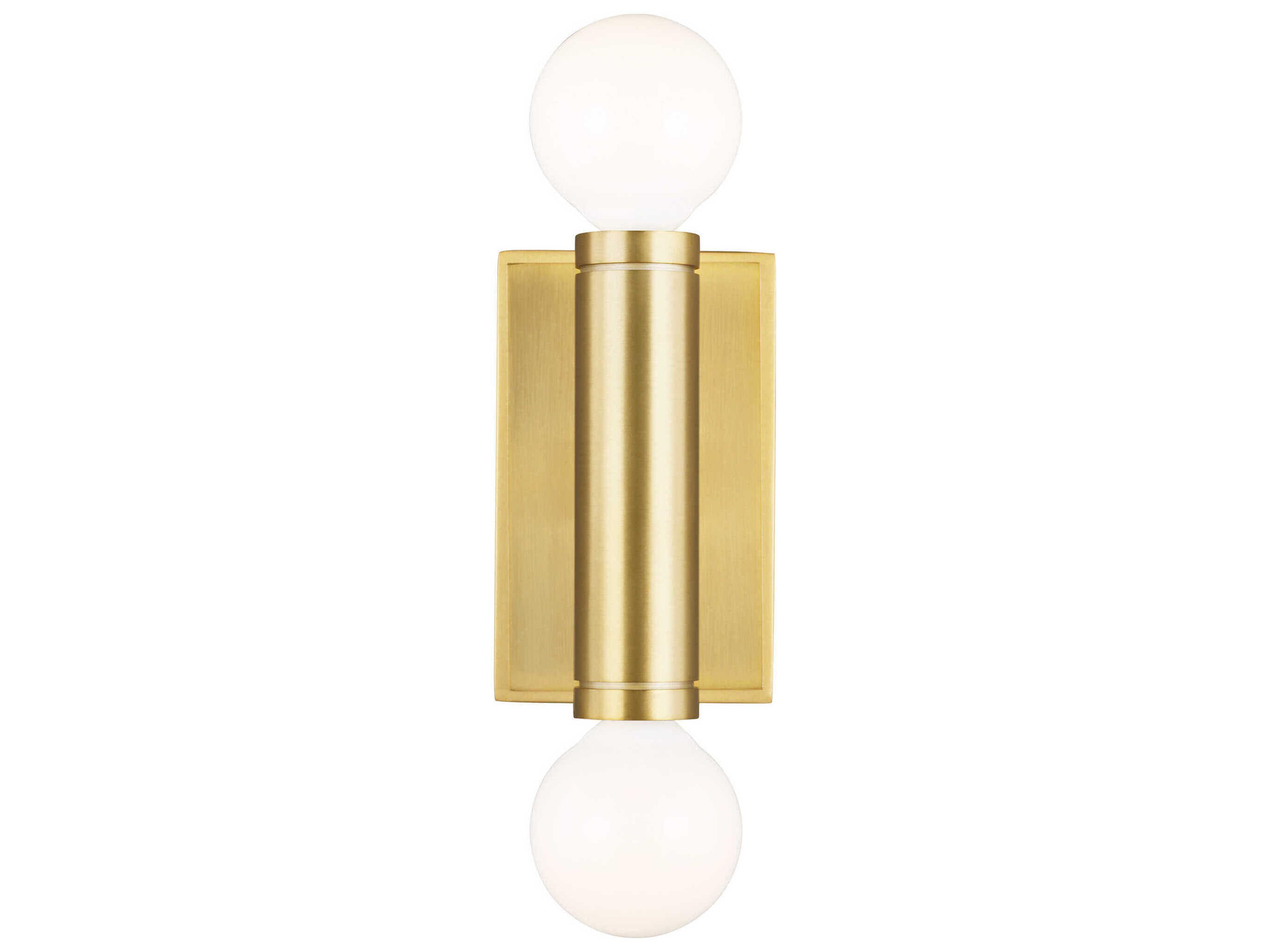 Visual Comfort Studio Beckham Modern 2-Light Burnished Brass Wall Sconce