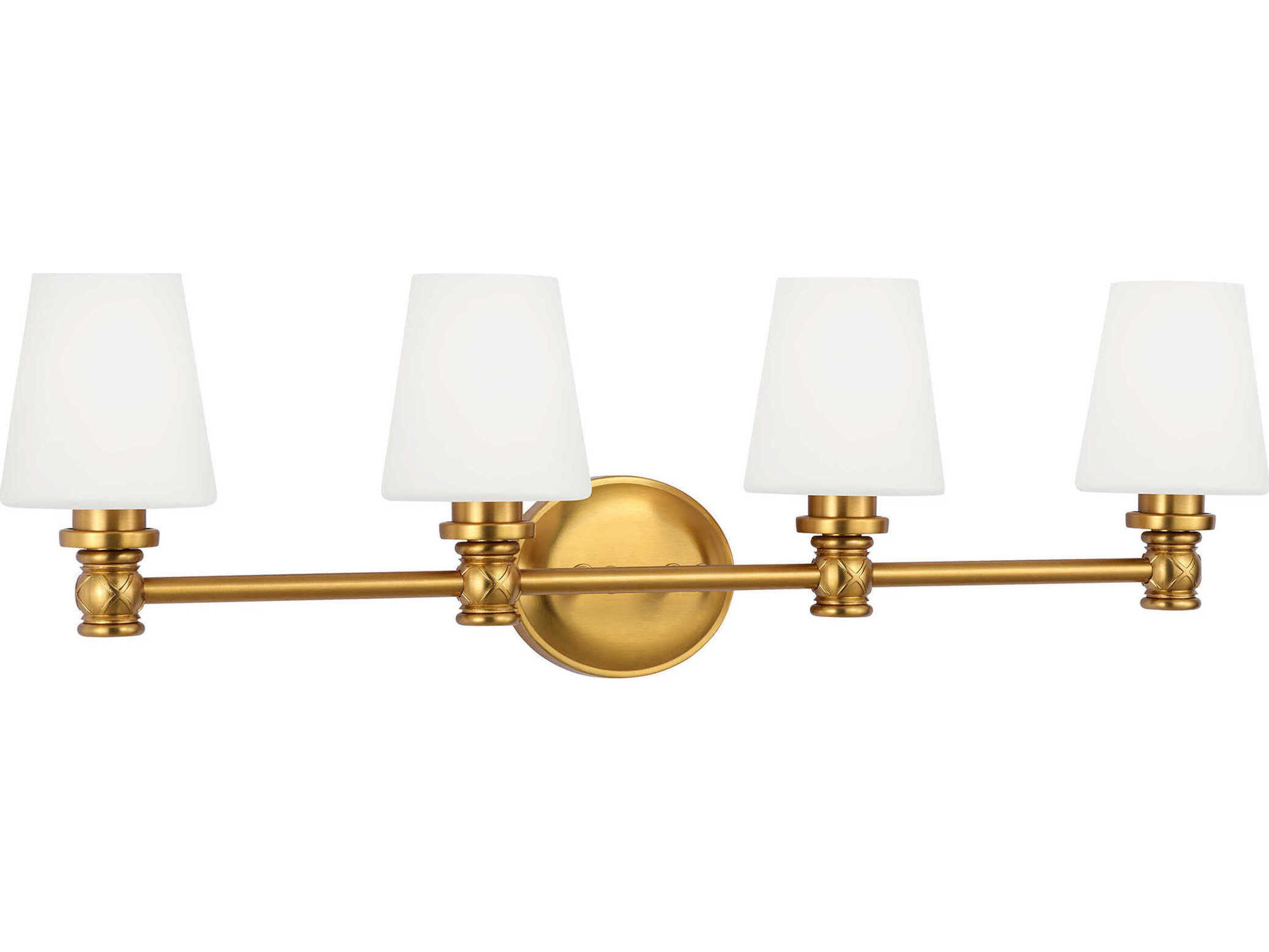 Visual Comfort Studio Xavierre 4-Light Burnished Brass Vanity Light