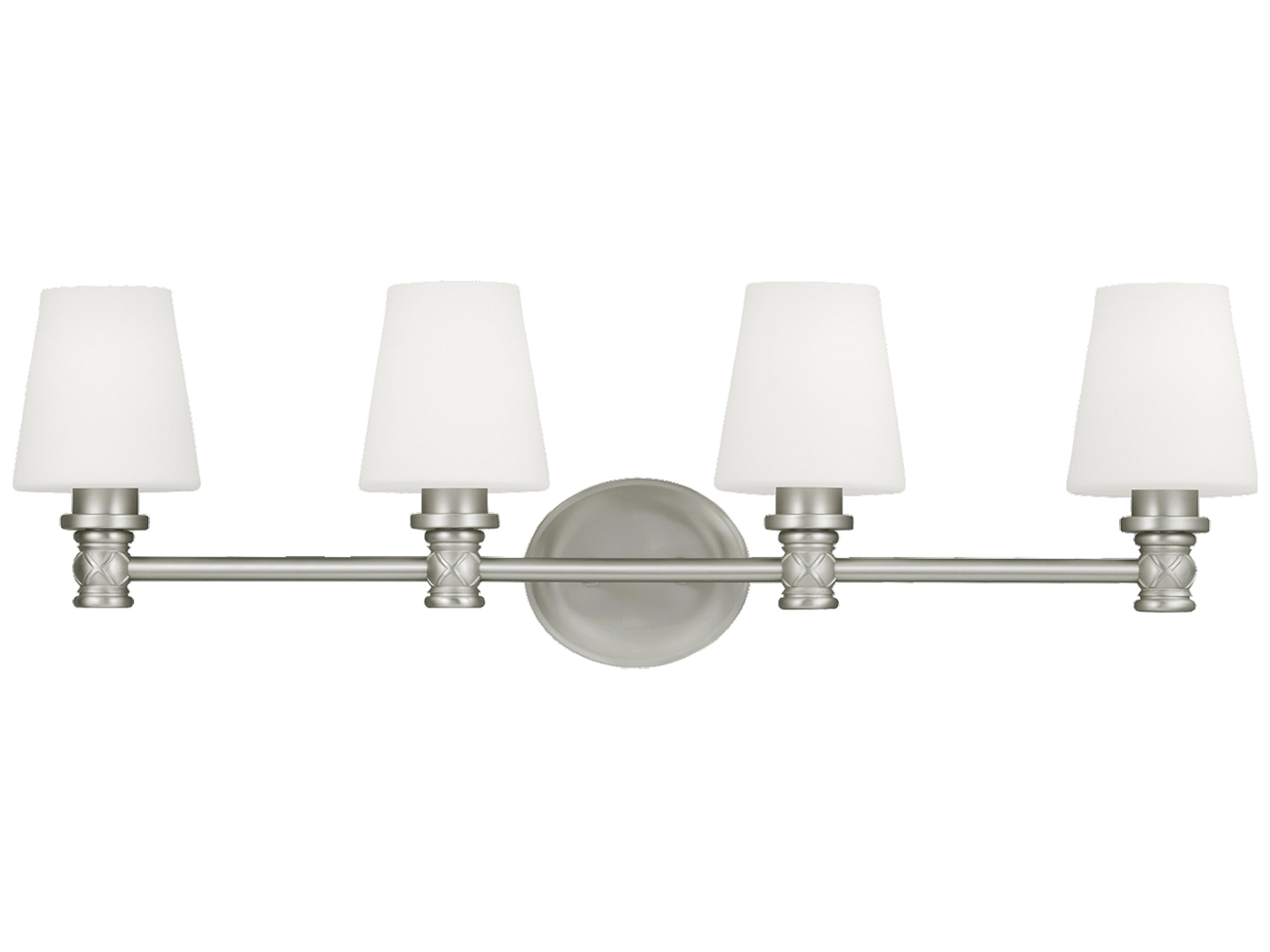 Visual Comfort Studio Xavierre 4-Light Satin Nickel Vanity Light