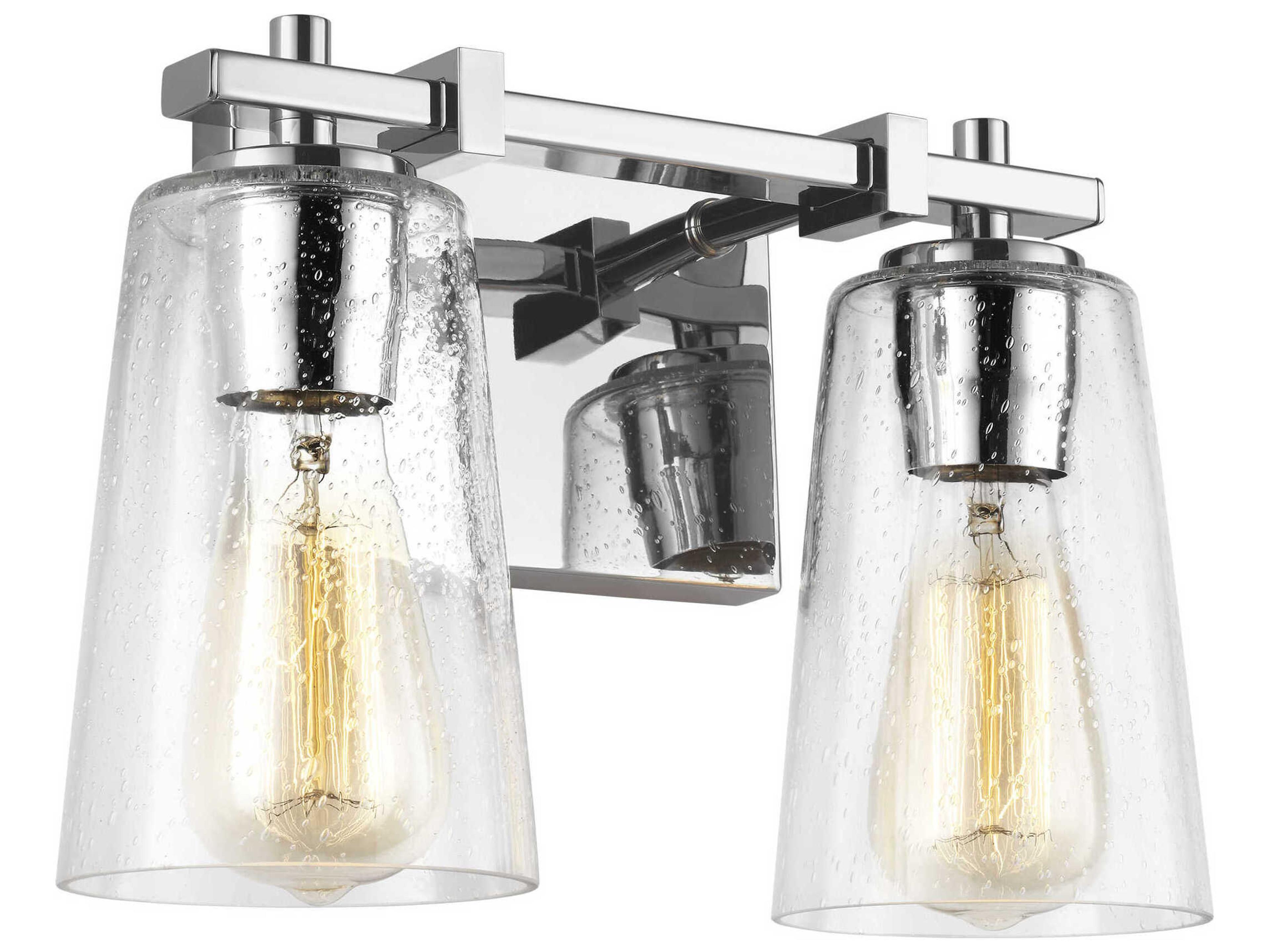 Visual Comfort Studio Mercer 2-Light Chrome Vanity Light