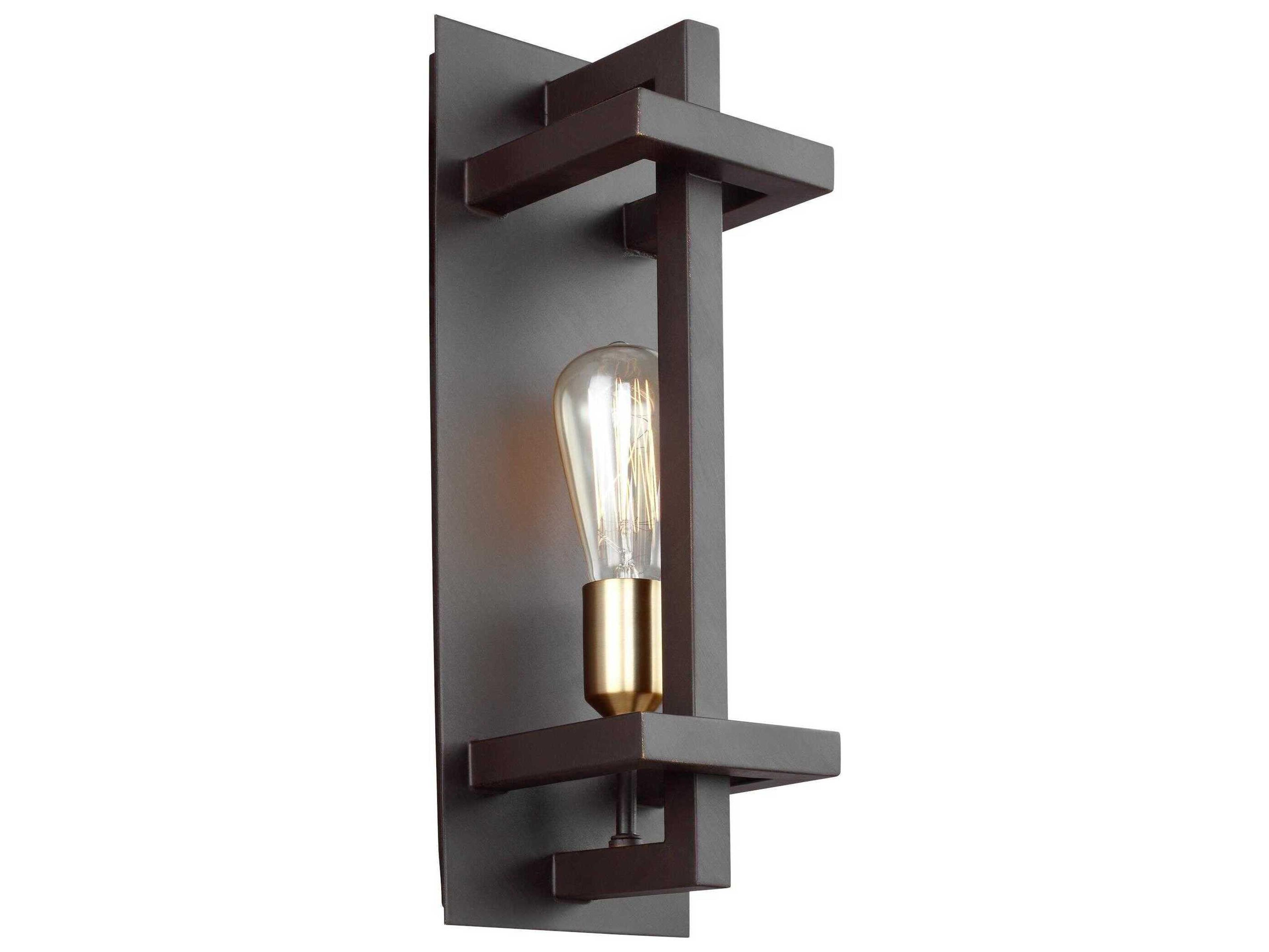 Visual Comfort Studio Finnegan 1-Light New World Bronze Wall Sconce