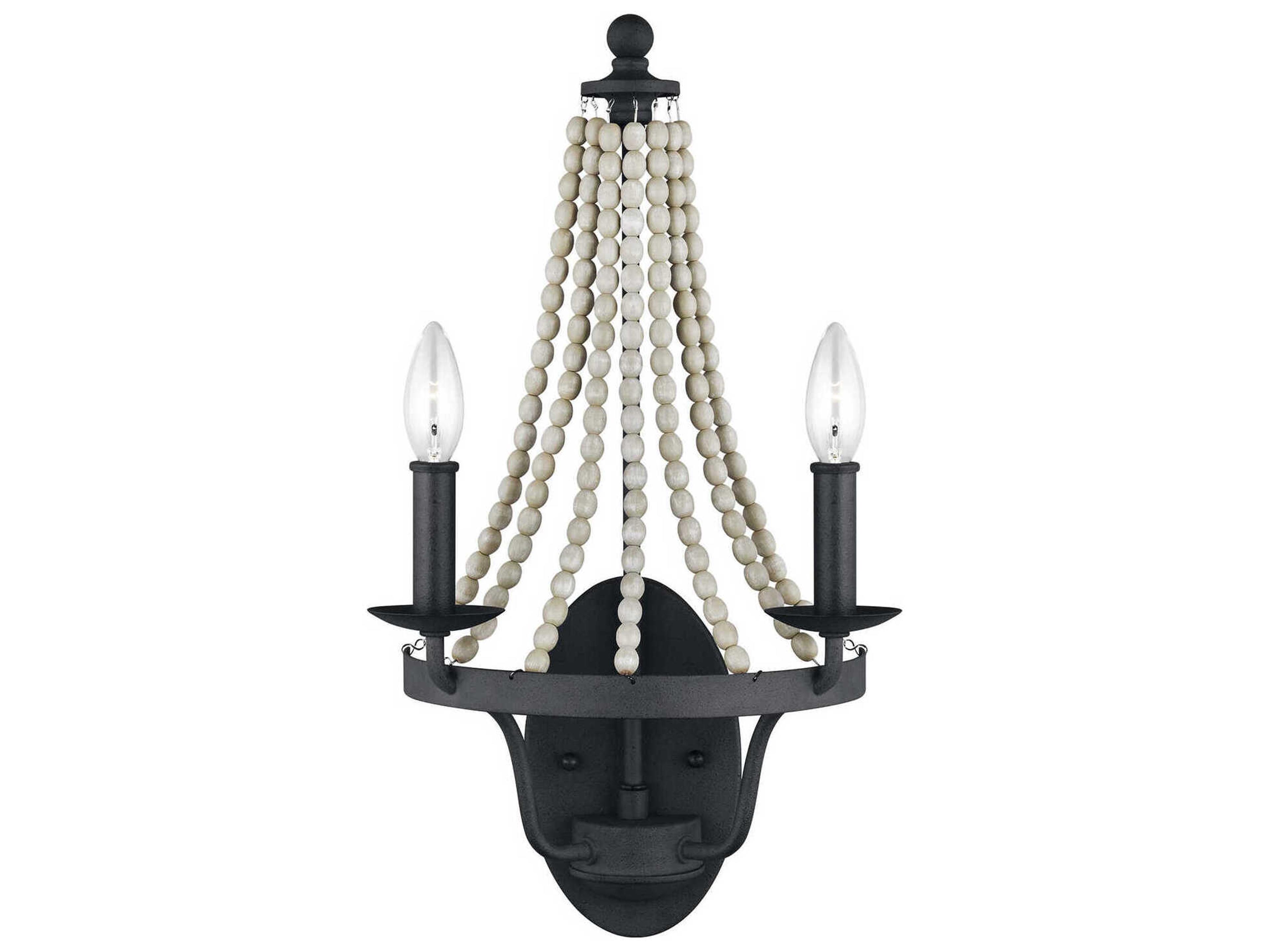 Visual Comfort Studio Nori 2-Light Dark Weathered Zinc Driftwood Grey Wall Sconce