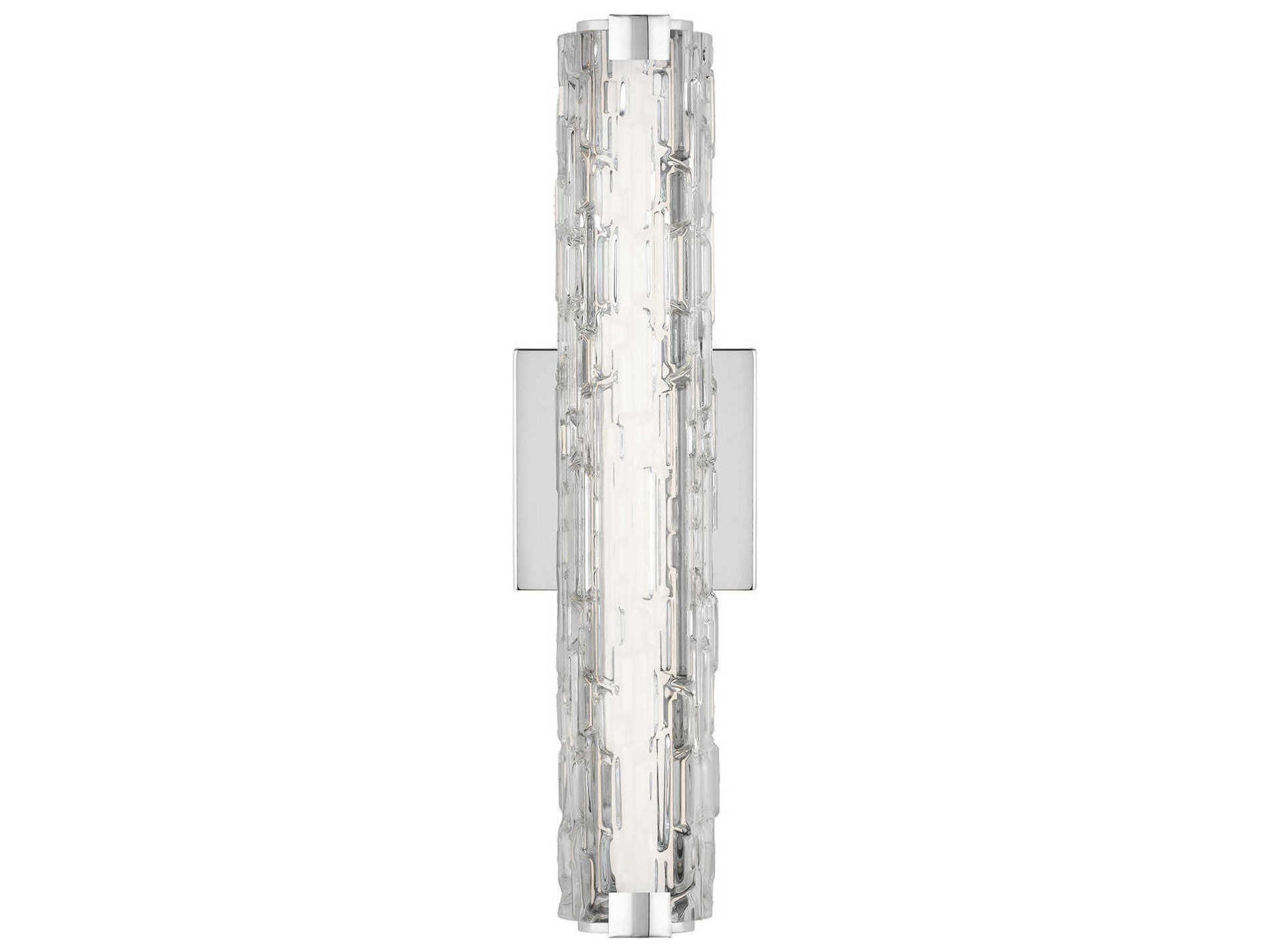 Visual Comfort Studio Cutler 1-Light Chrome Wall Sconce