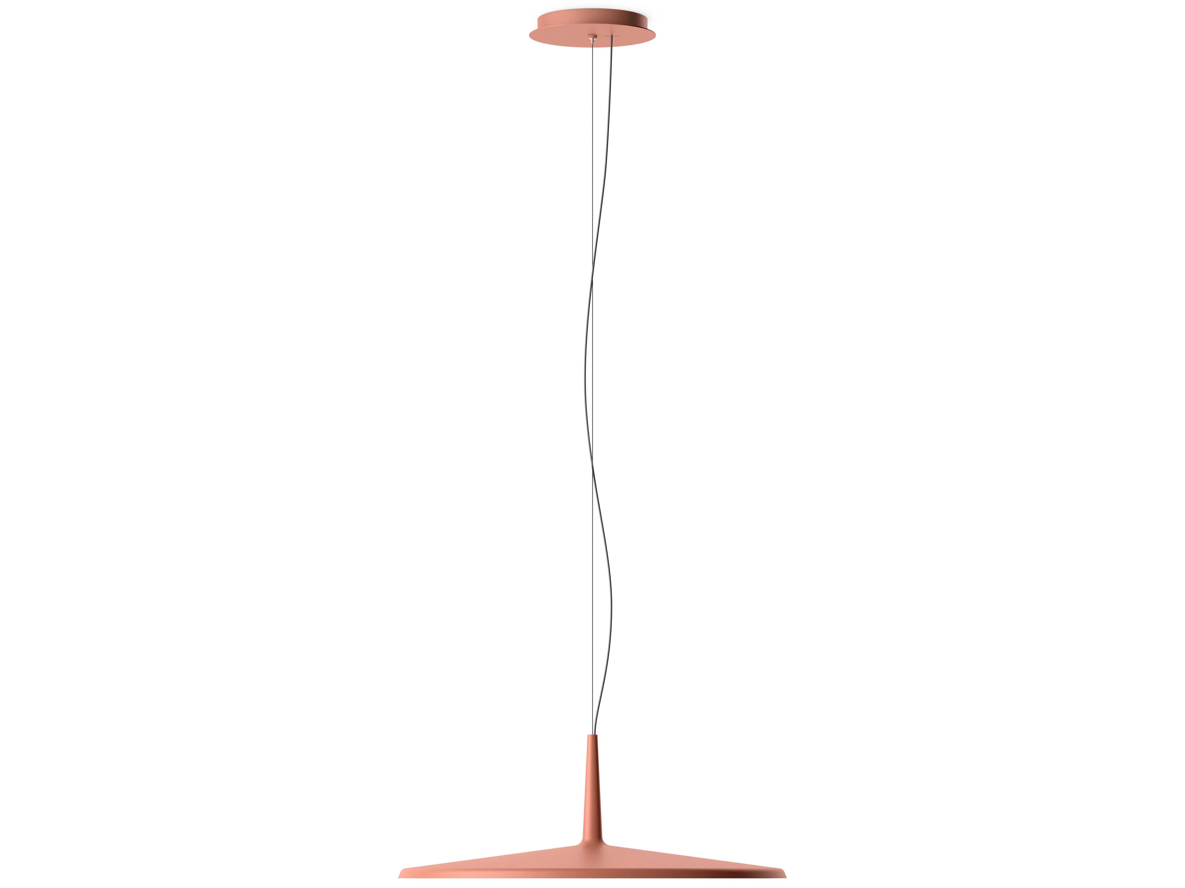 Vibia Skan 1-Light Terra Red Round Pendant