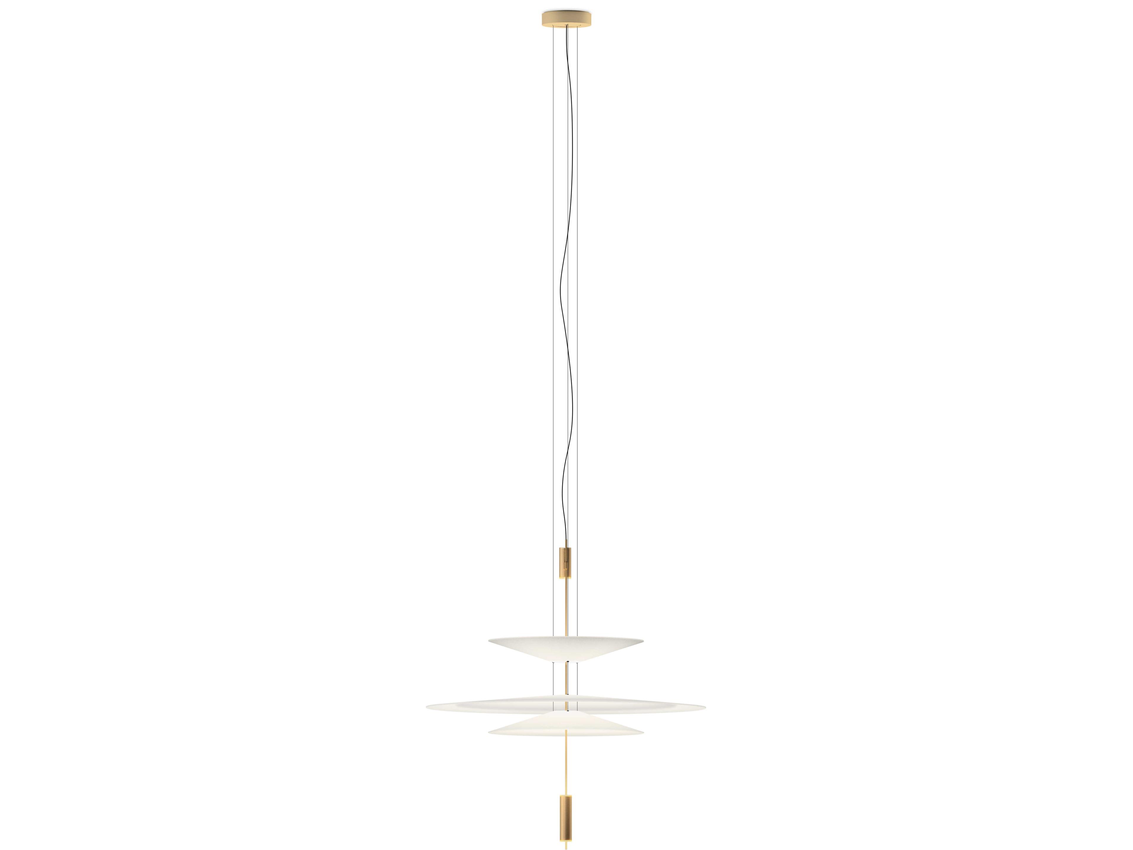 Vibia Flamingo 3-Light Gold Pendant
