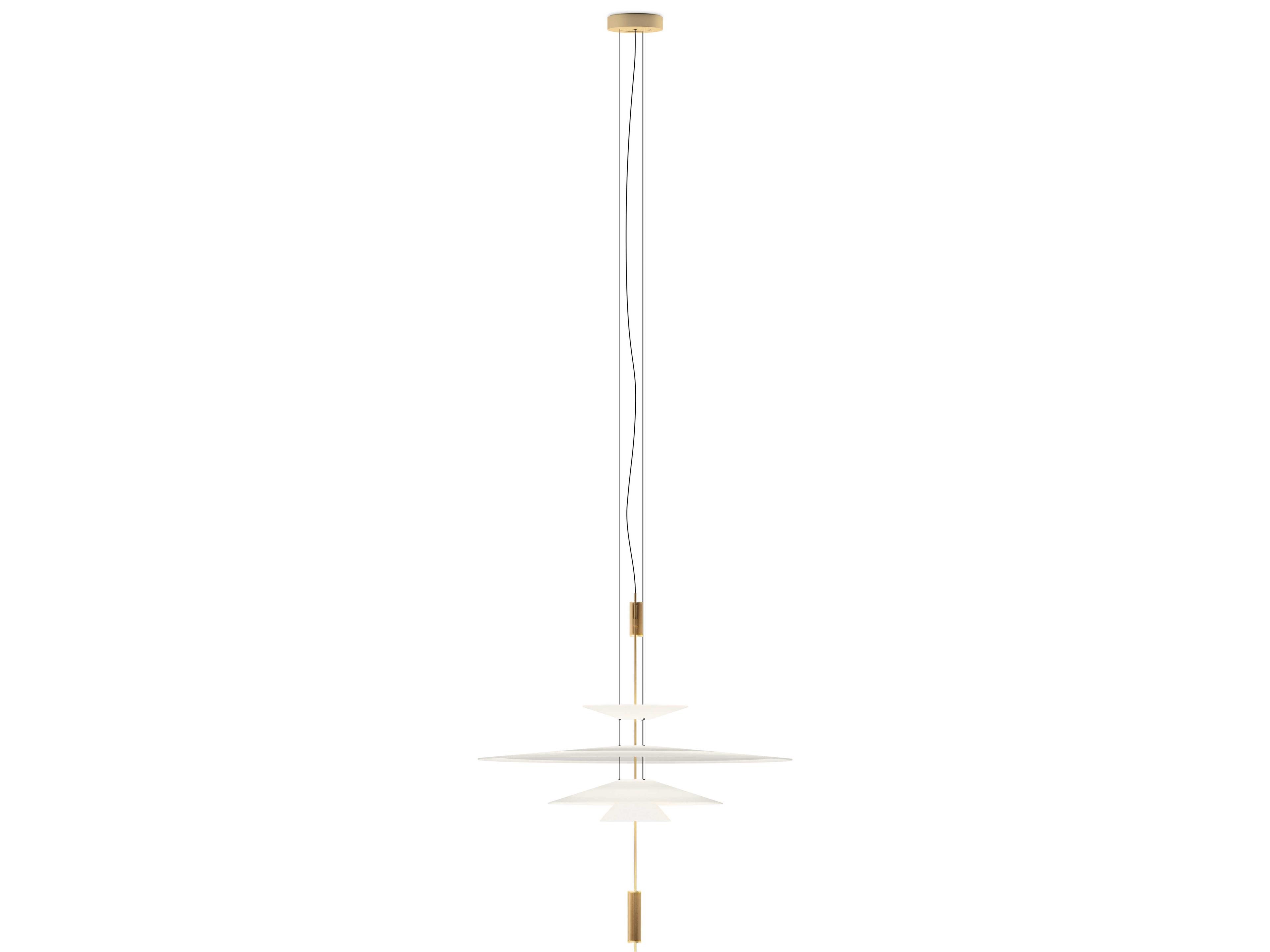 Vibia Flamingo 3-Light Gold Pendant
