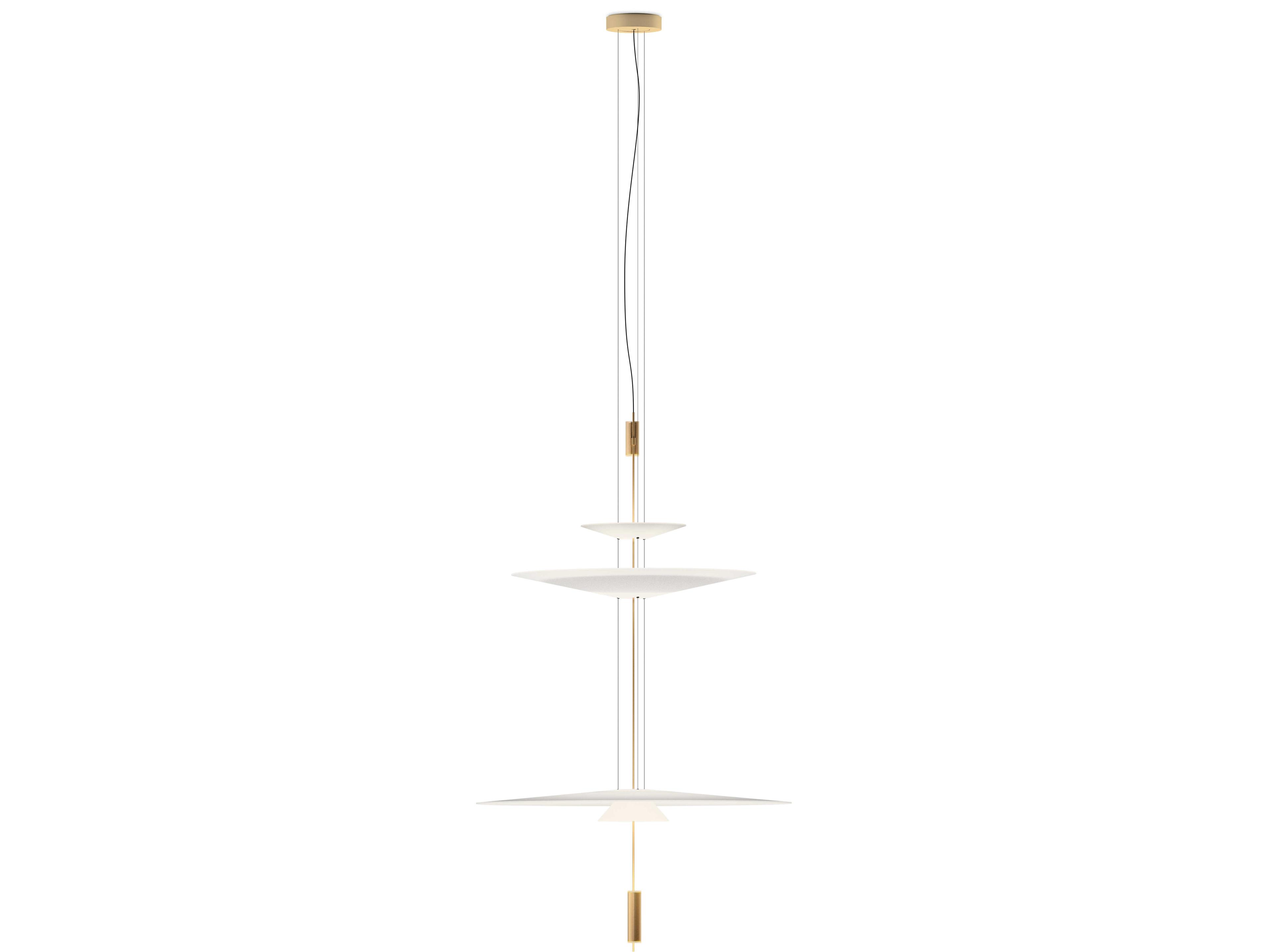 Vibia Flamingo 3-Light Gold Pendant