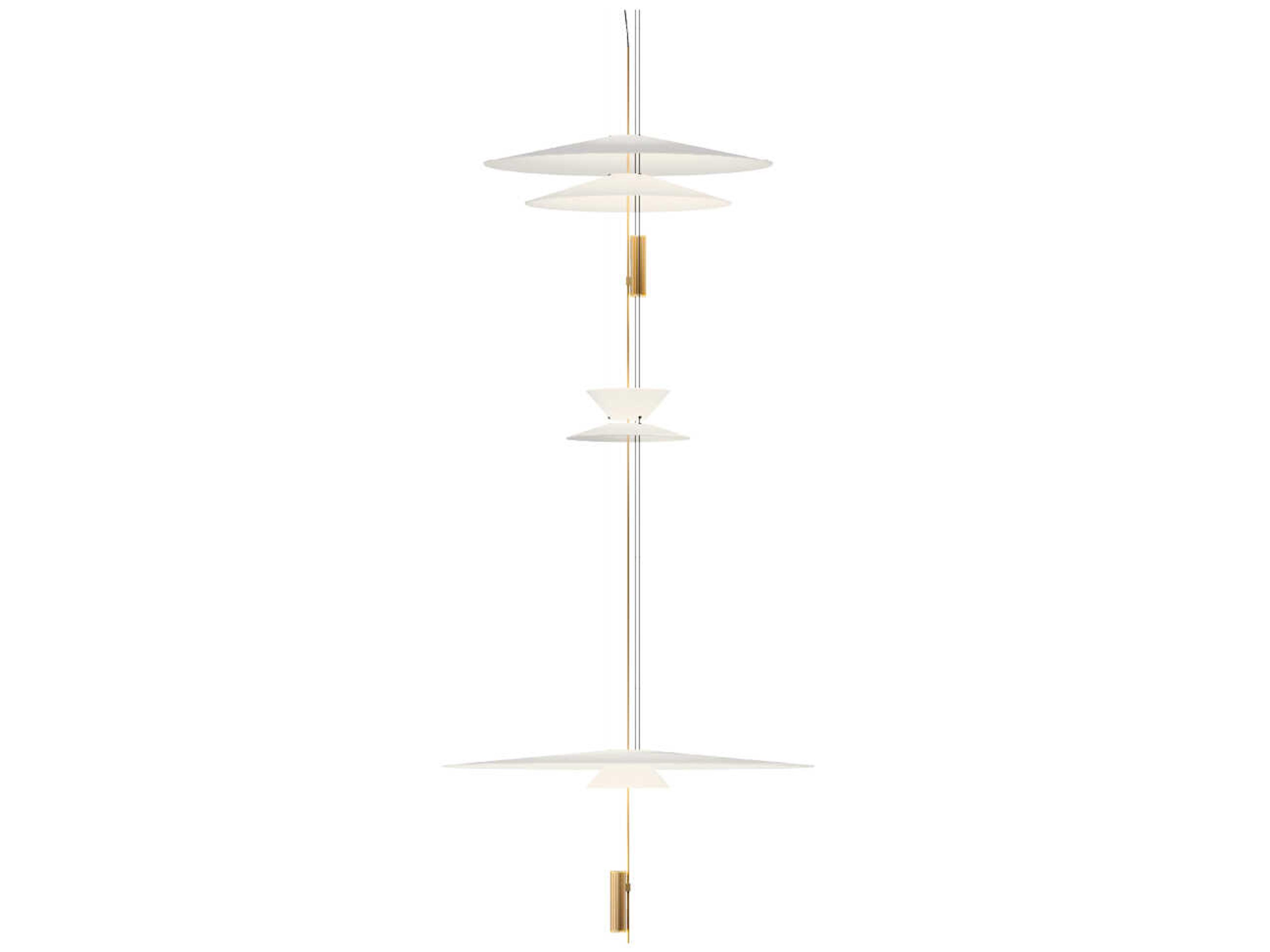 Vibia Flamingo 4-Light Gold Pendant