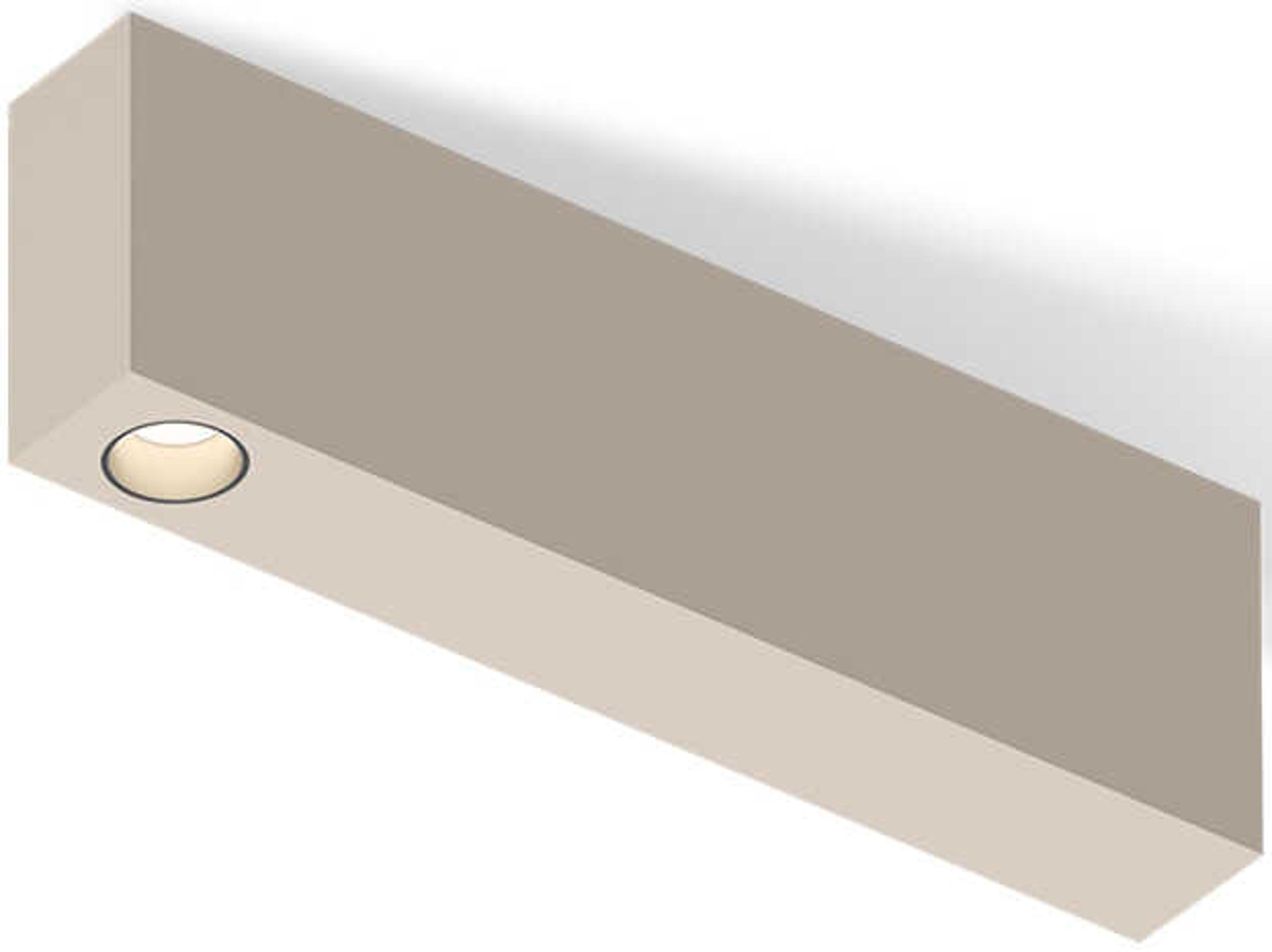 Vibia Offset 1-Light Off White Linear Flush Mount