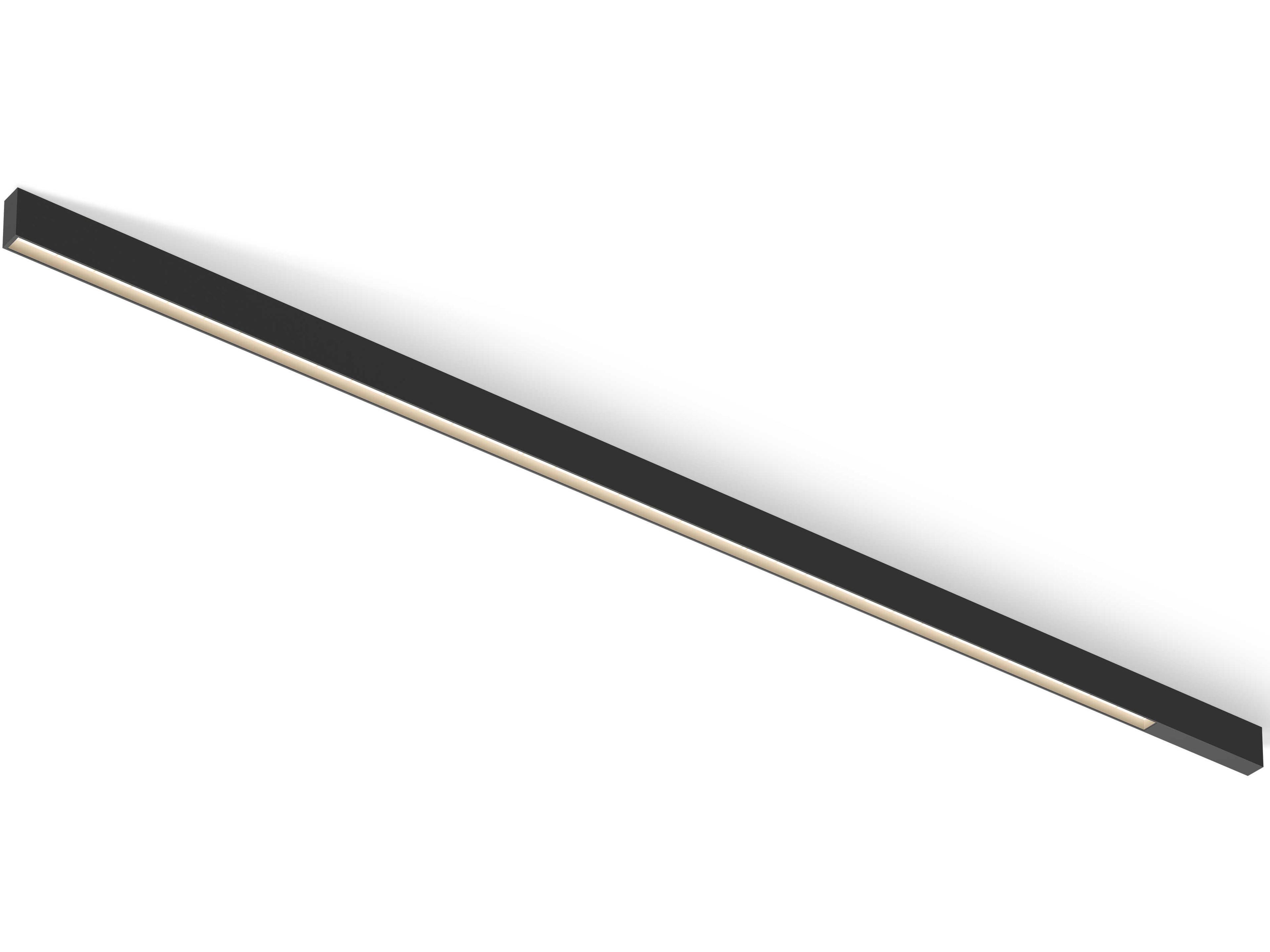 Vibia Offset 1-Light Black Linear Flush Mount