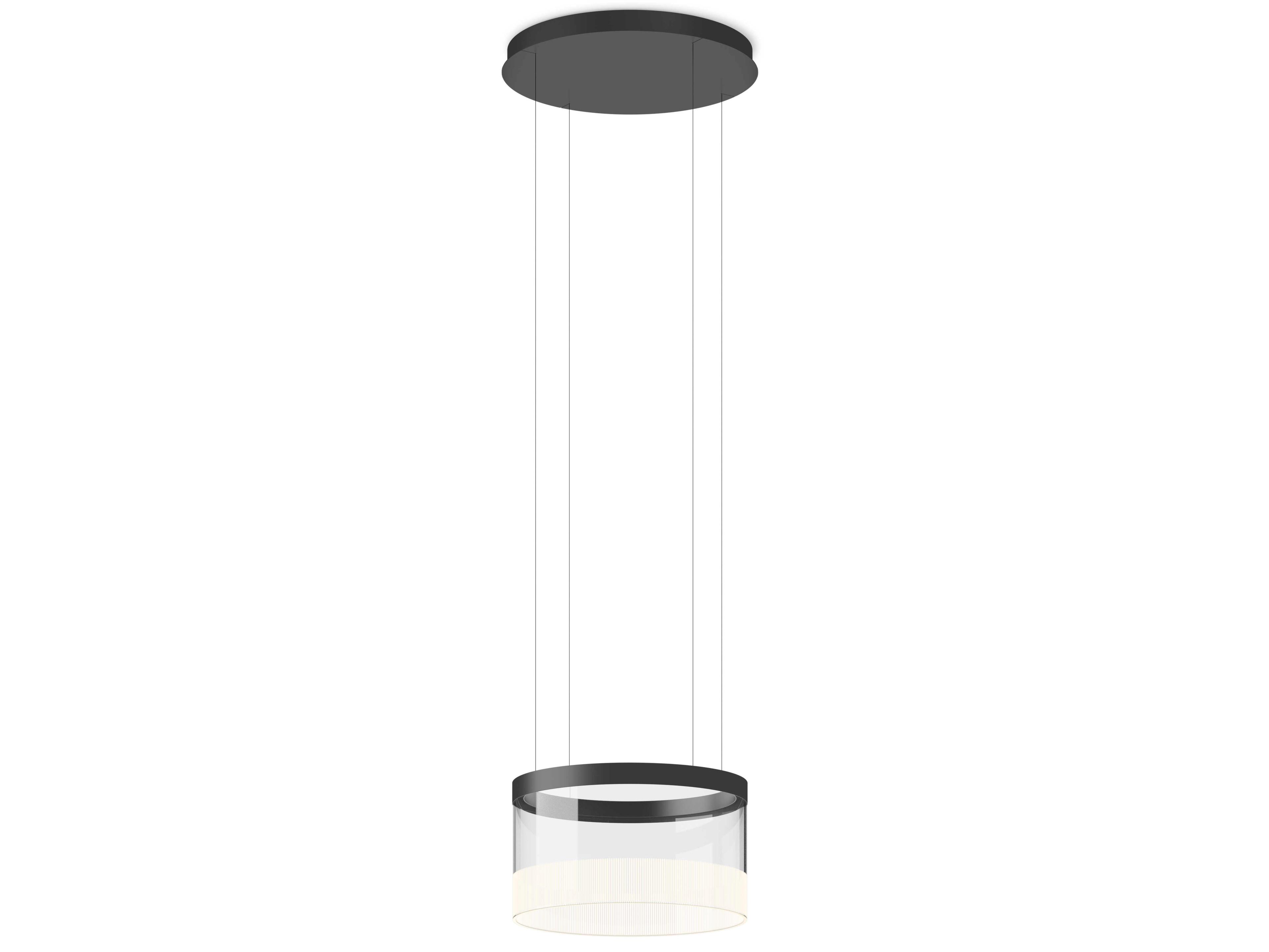 Guise 1-Light Graphite Gray Drum Pendant