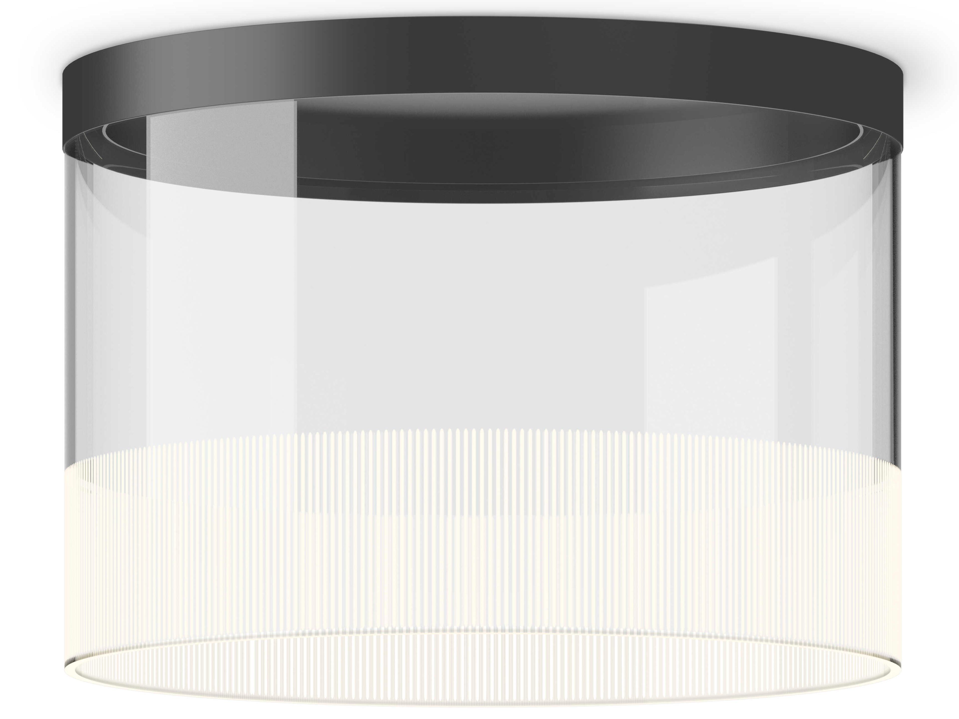 Vibia Guise 1-Light Graphite Gray Drum Flush Mount