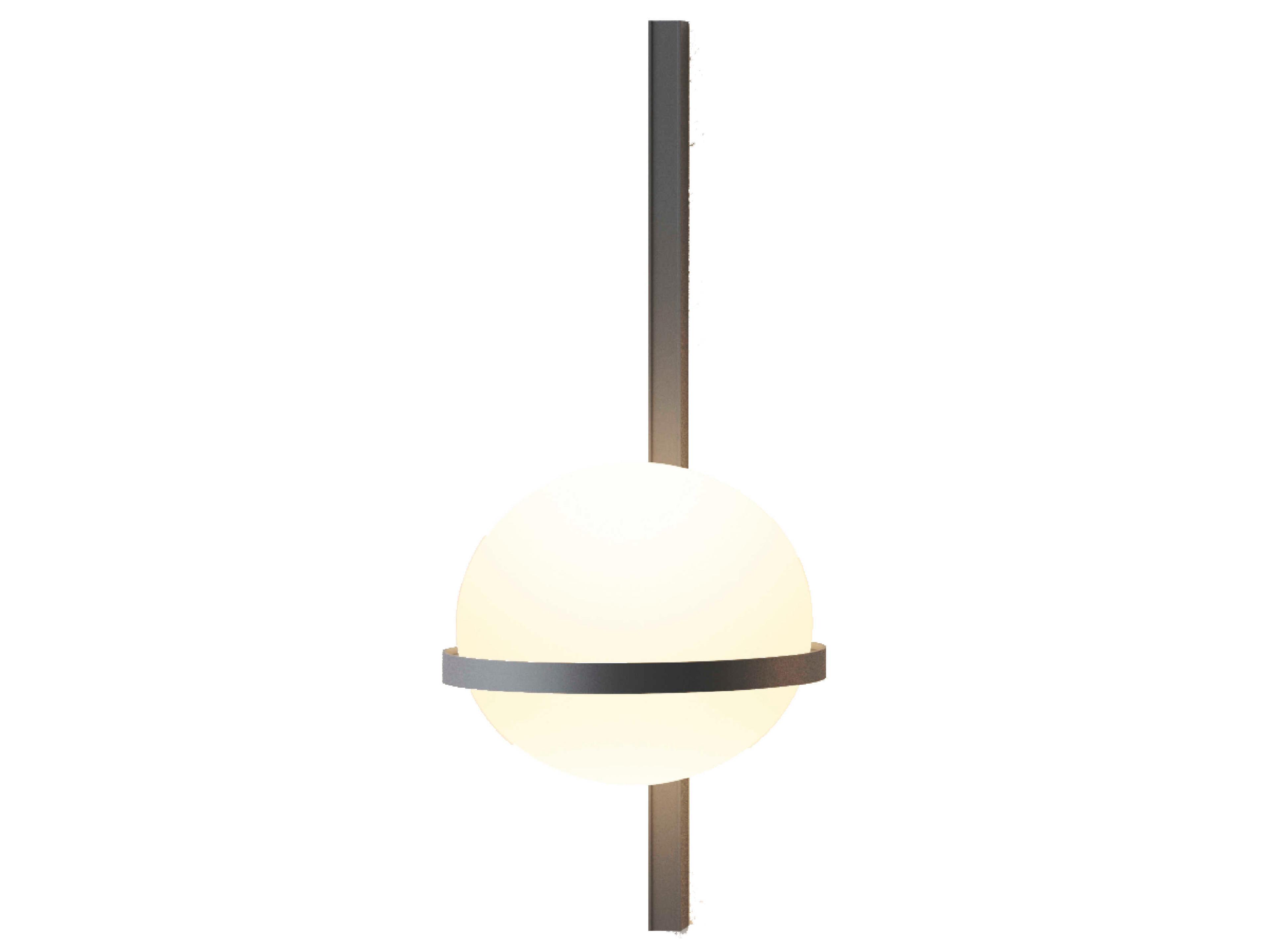 Palma 2-Light Graphite Gray Glass LED Wall Sconce