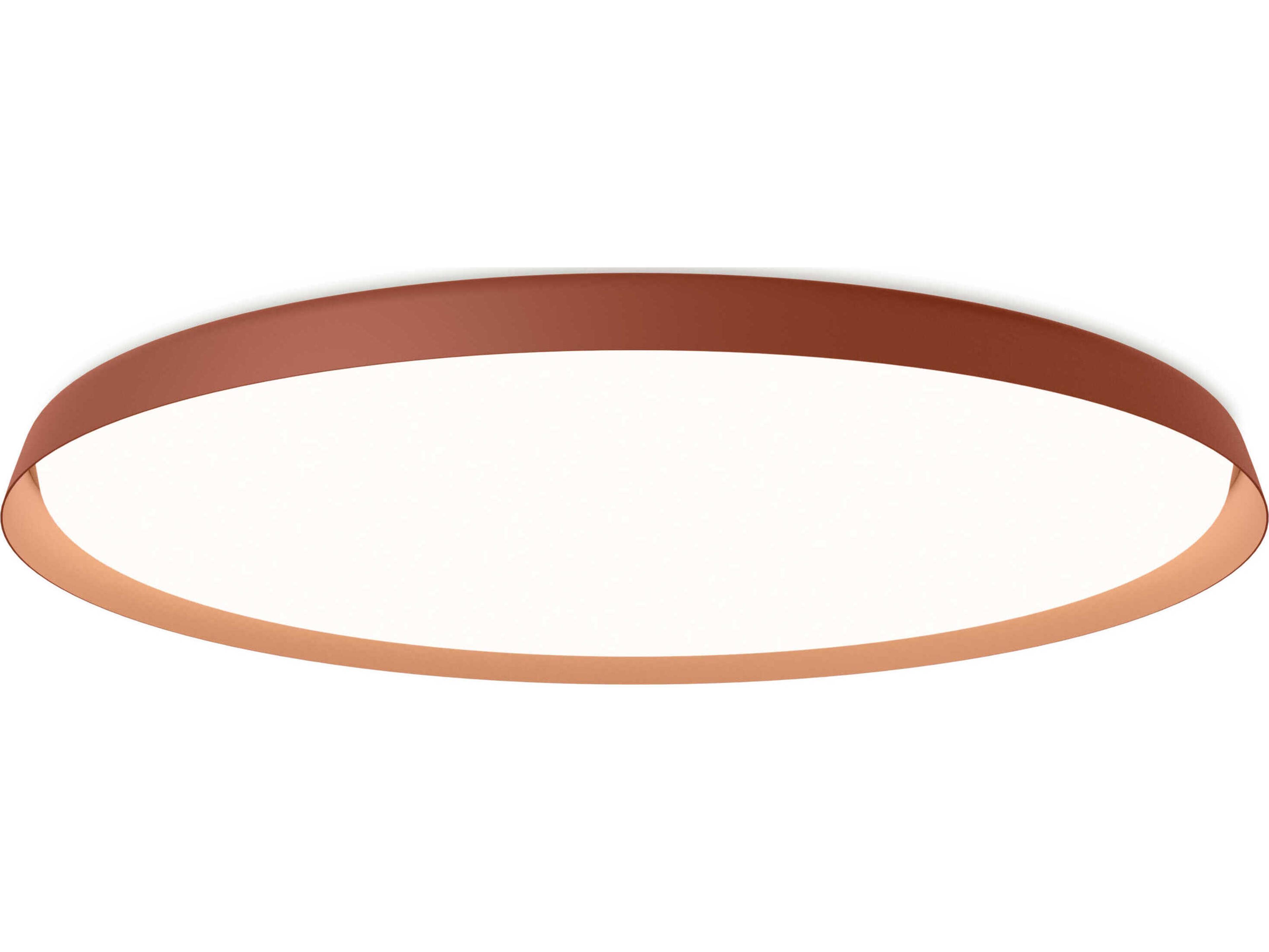 Vibia Bigger 1-Light Terra Red Round Flush Mount