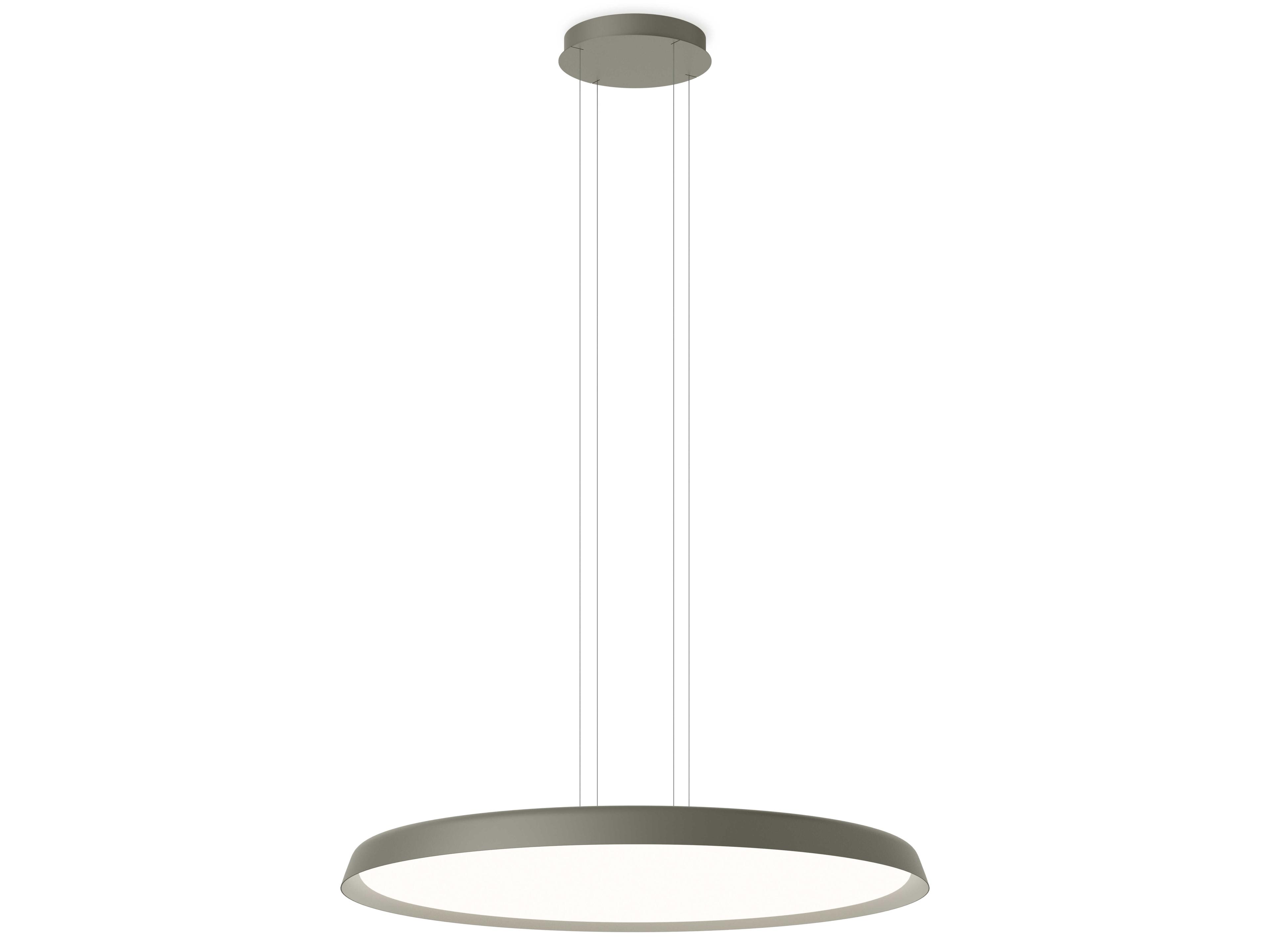 Vibia Bigger 1-Light Gray Round Pendant