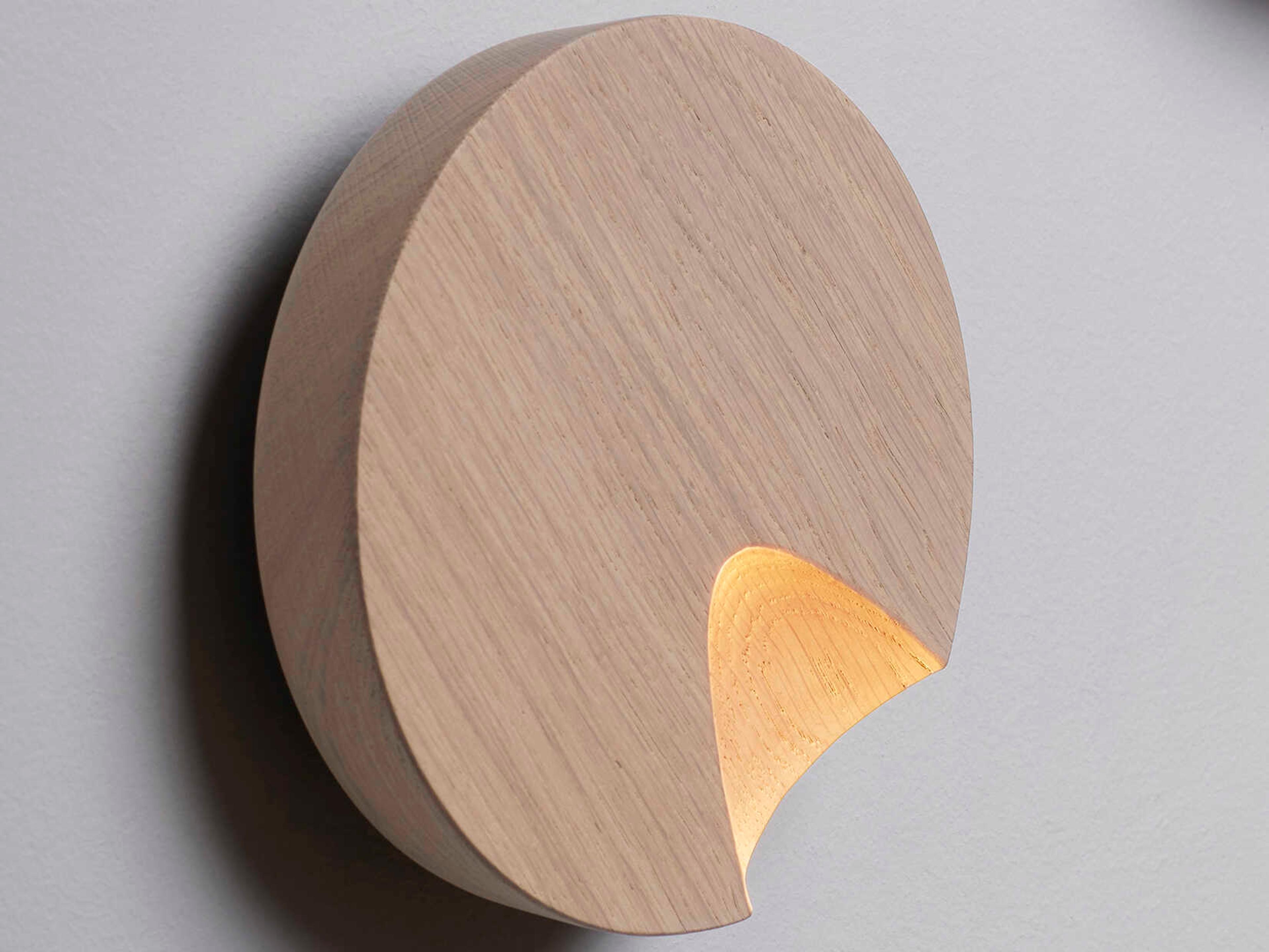 Vibia Dots 1-Light White Oak Brown Wall Sconce