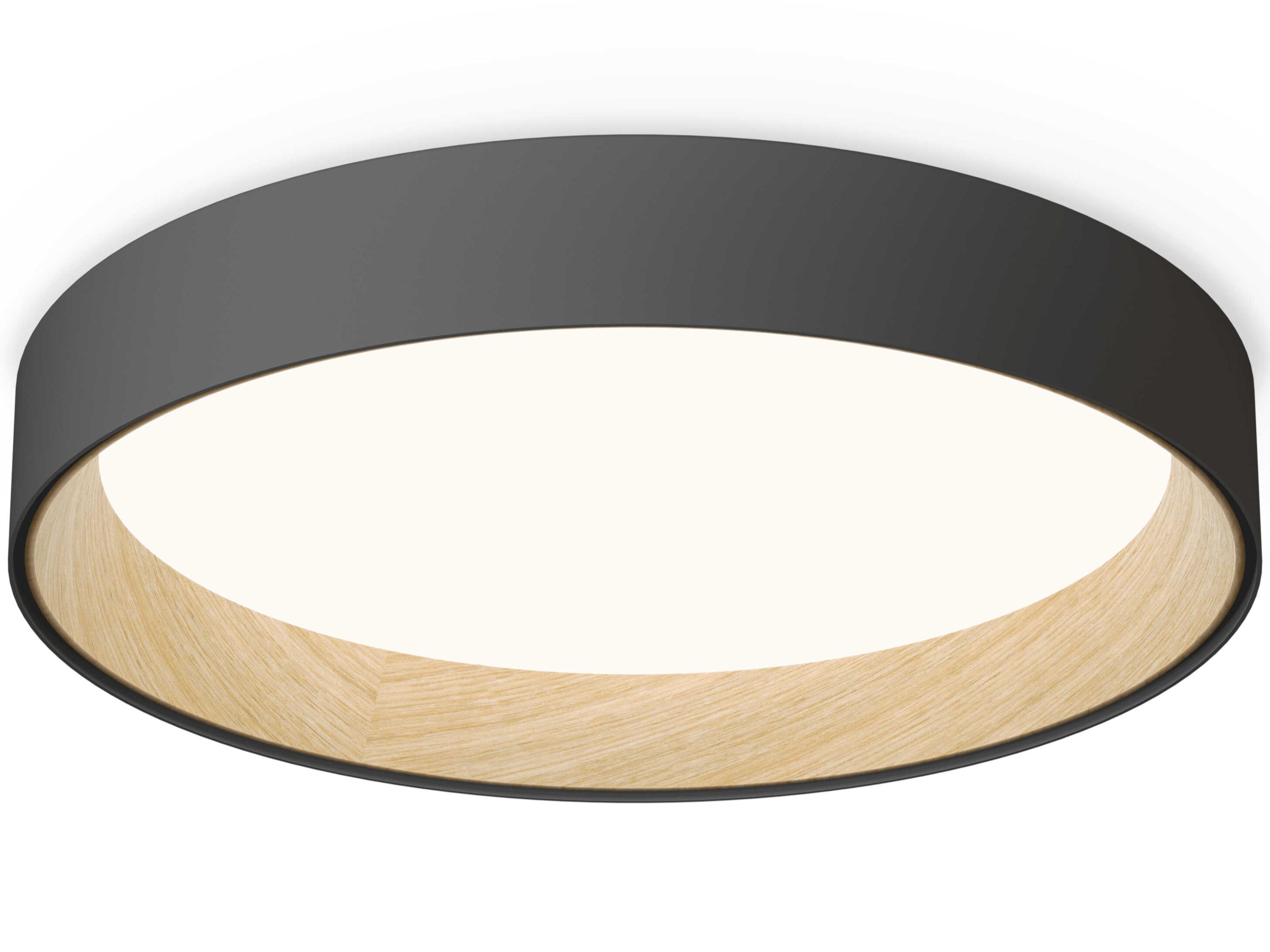 Vibia Duo 1-Light Graphite Gray Round Flush Mount