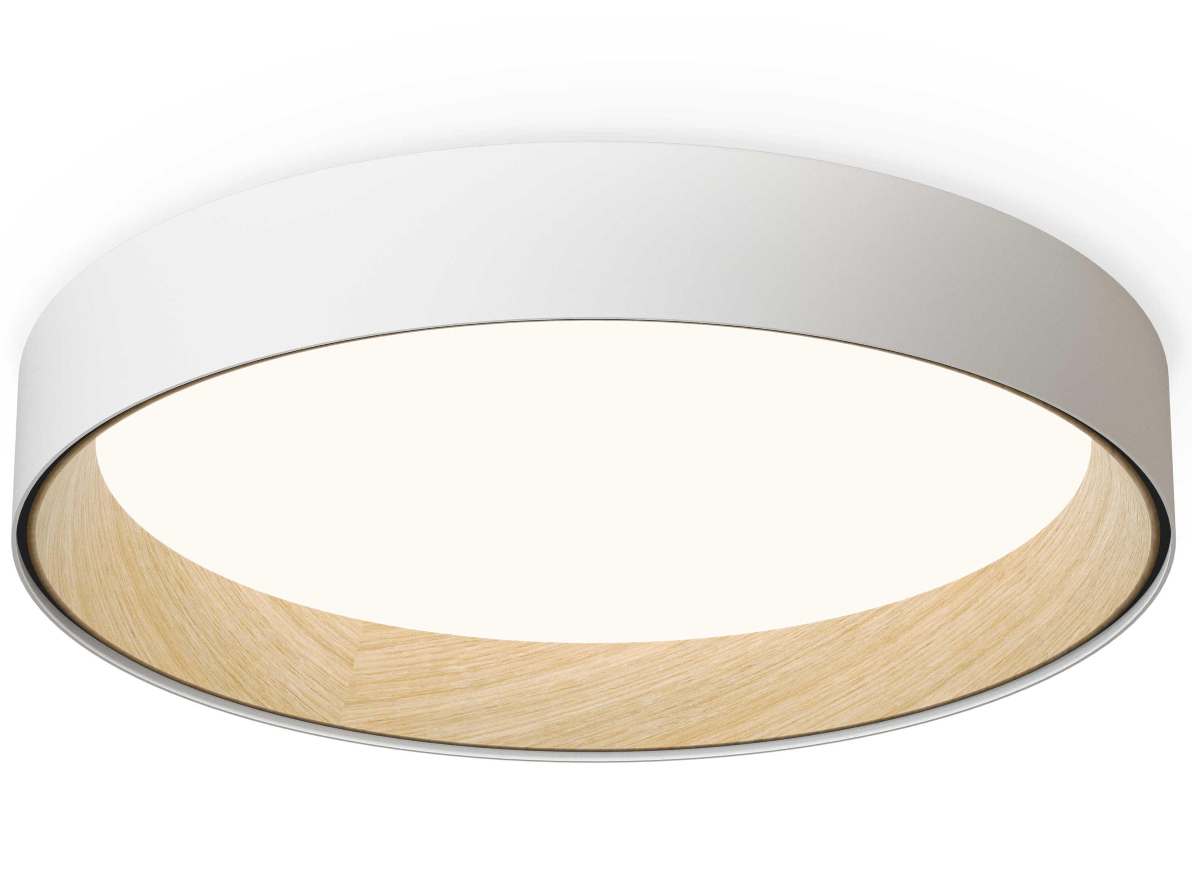 Vibia Duo 1-Light White Round Flush Mount