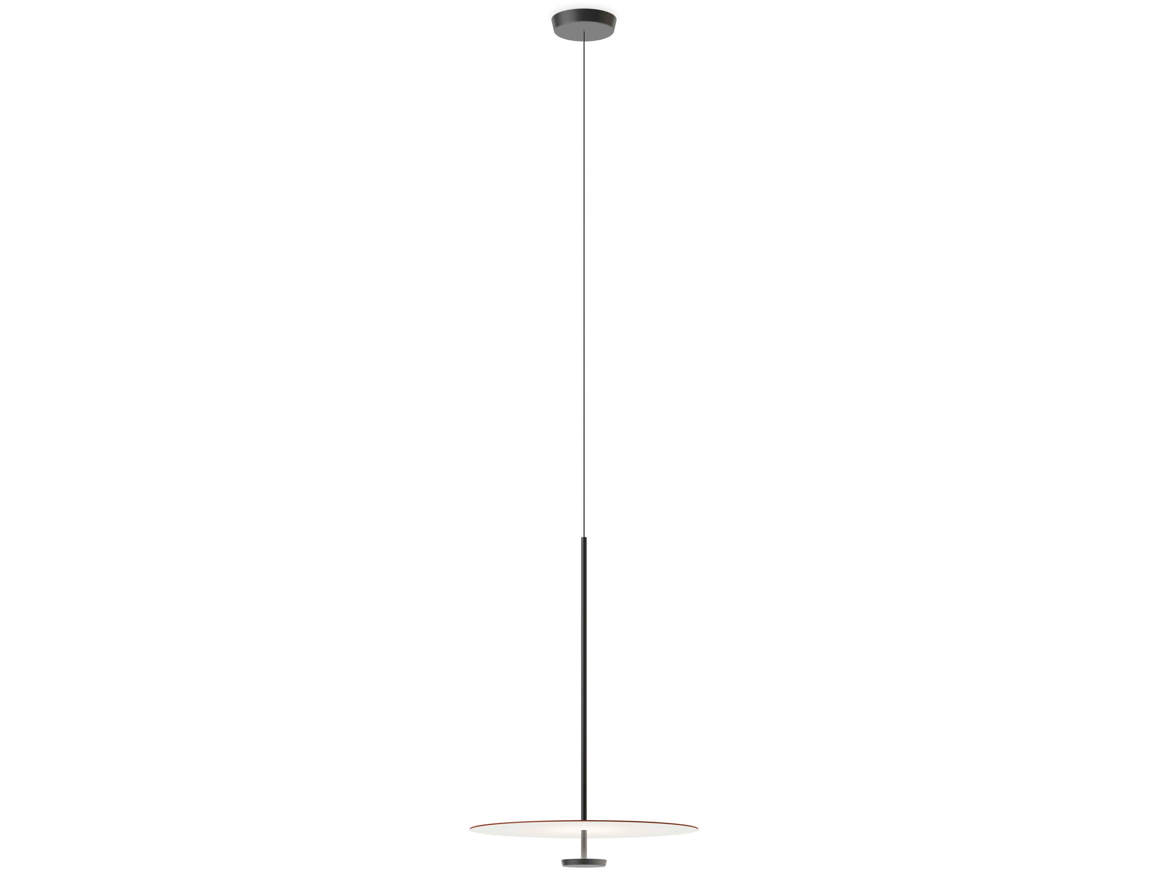 Vibia Flat 1-Light Off White Round Pendant