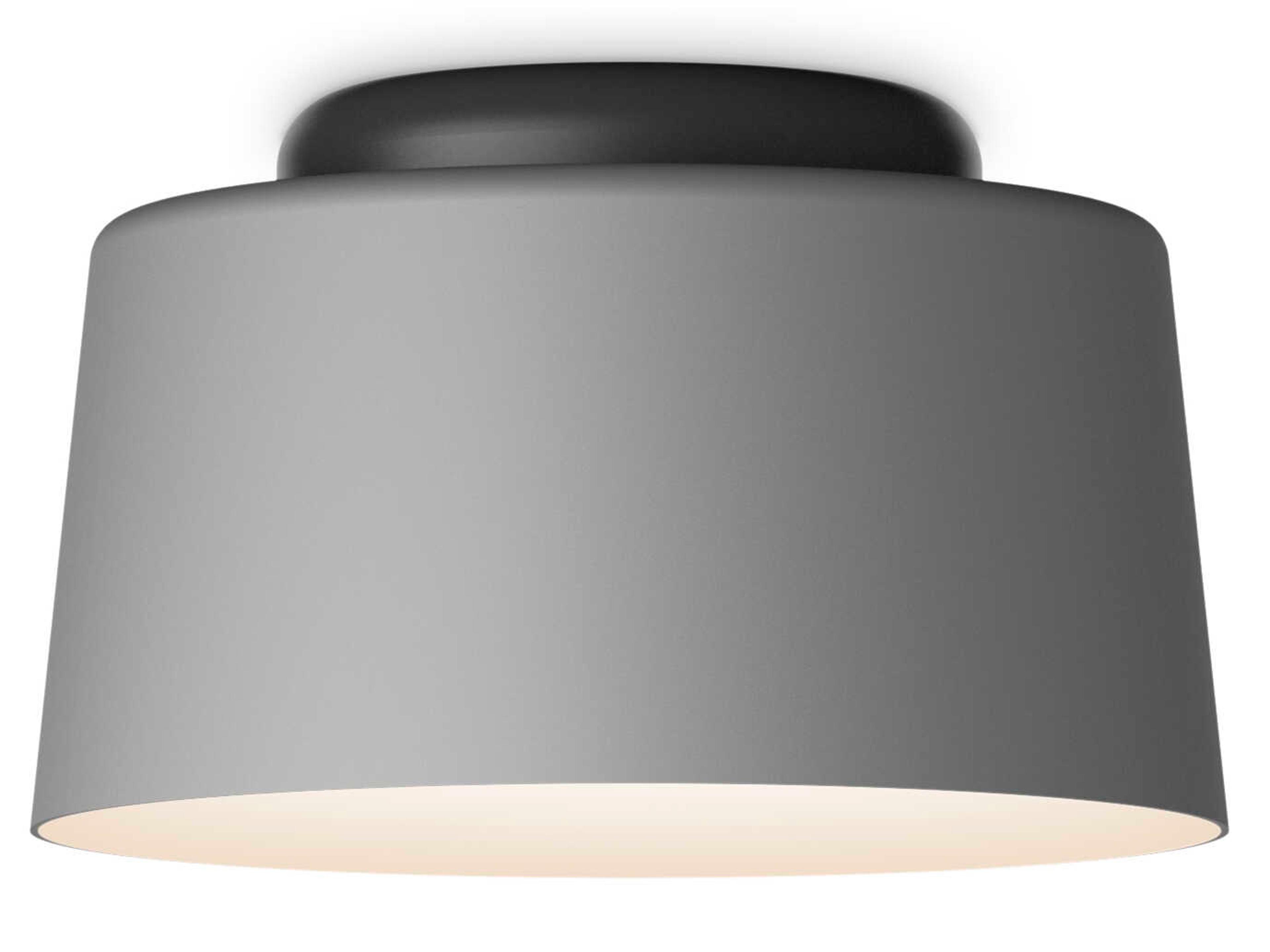 Vibia Tube 1-Light Gray Drum Flush Mount