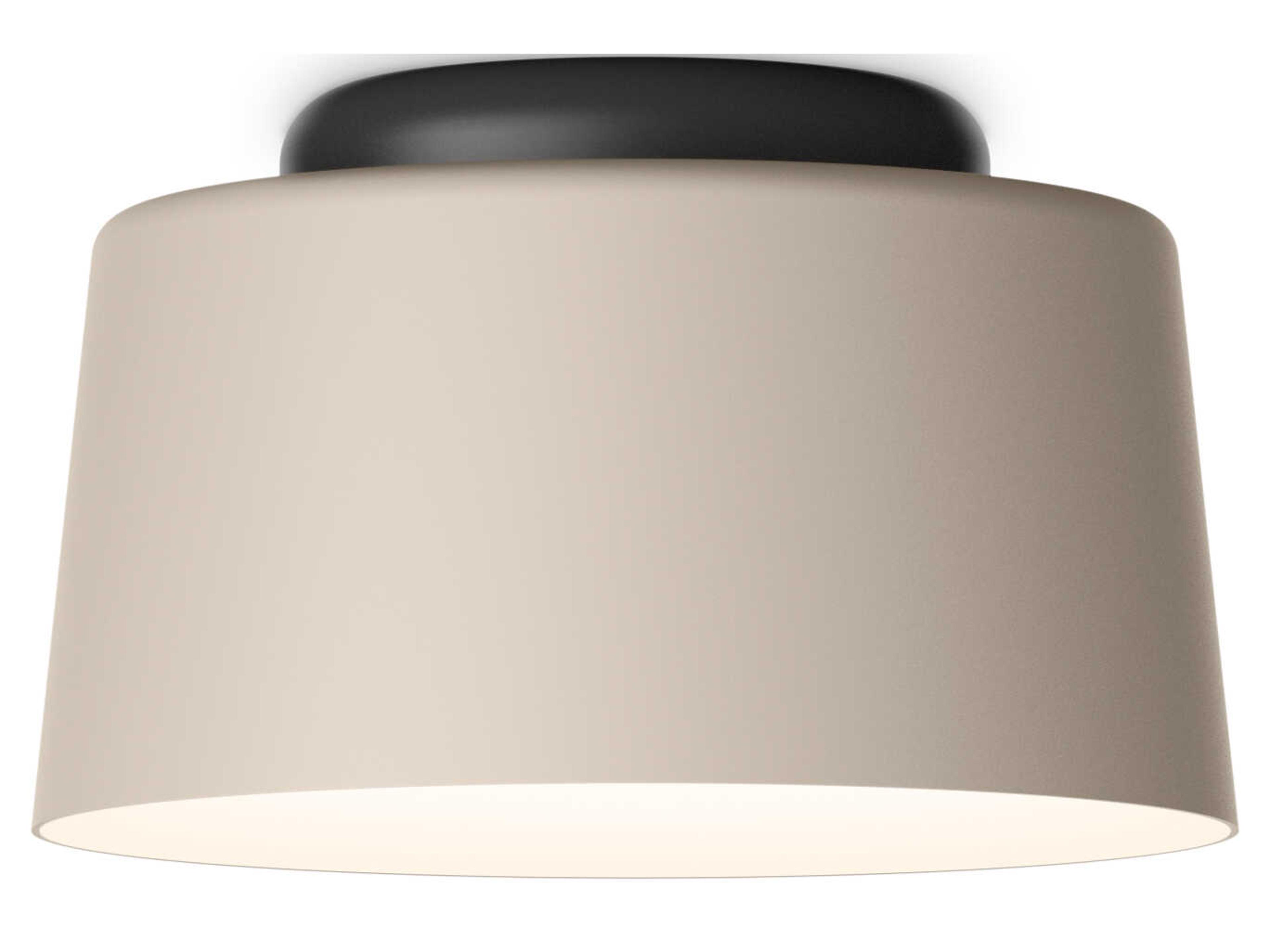 Vibia Tube 1-Light Off White Drum Flush Mount