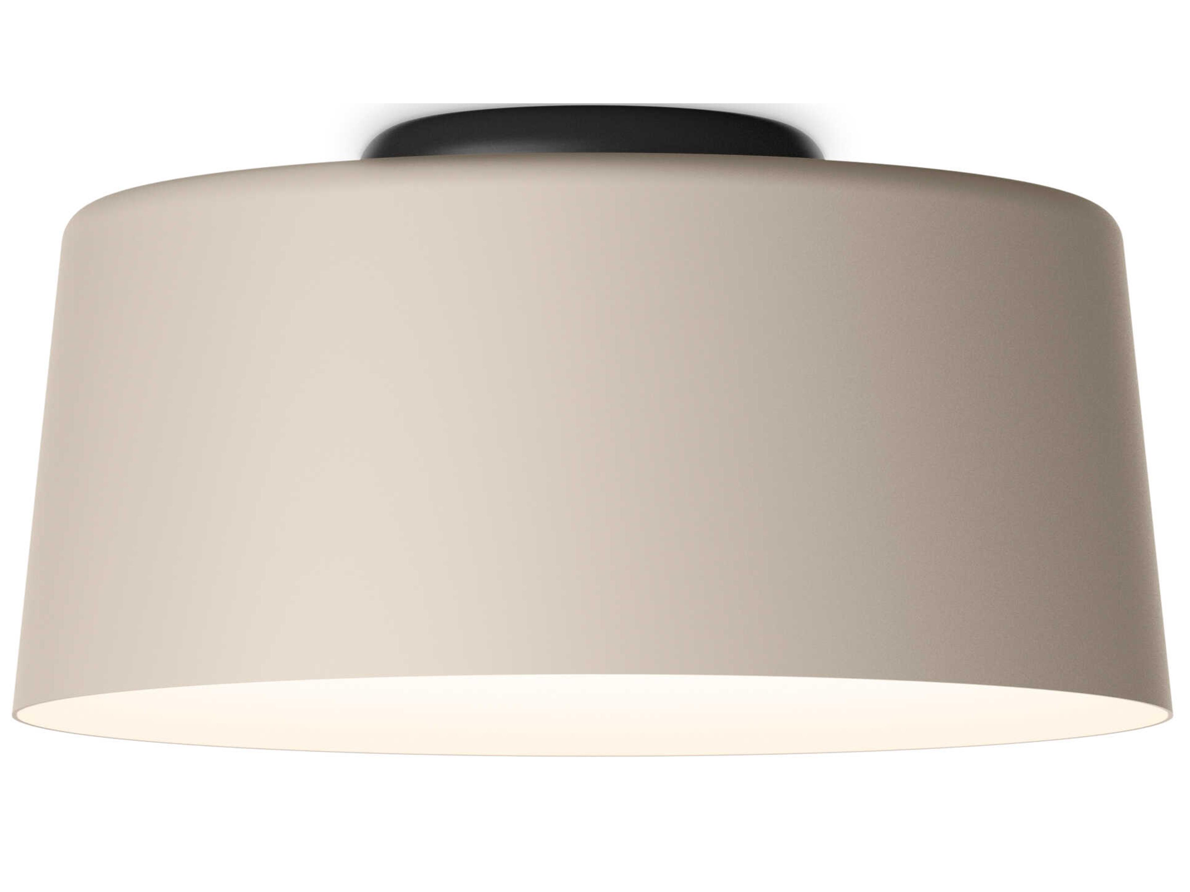 Vibia Tube 1-Light Off White Drum Flush Mount