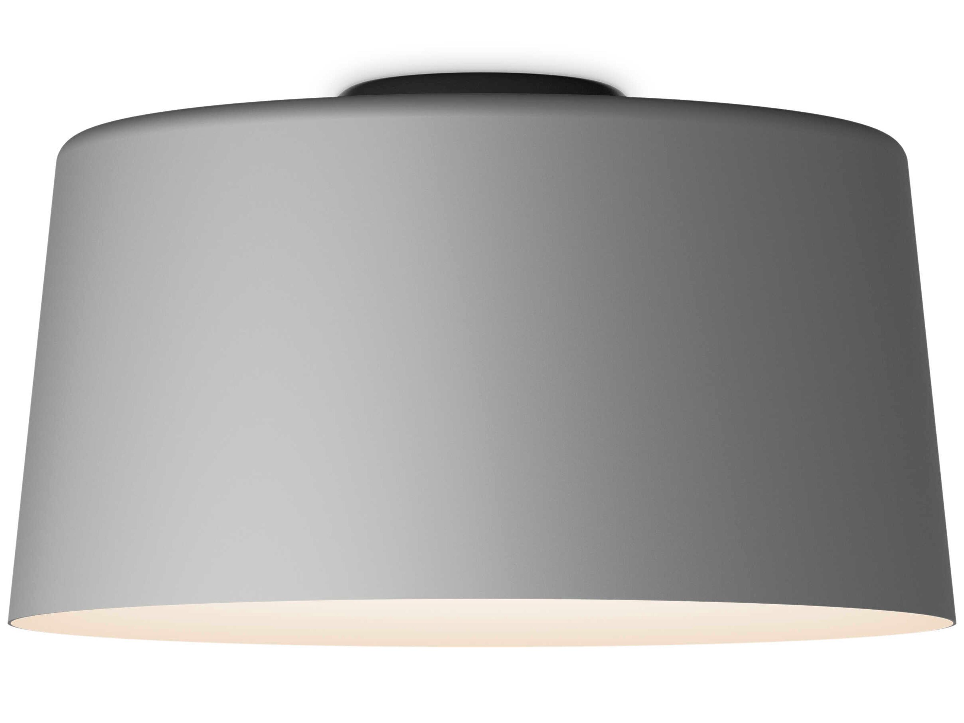 Vibia Tube 1-Light Gray LED Dome Flush Mount
