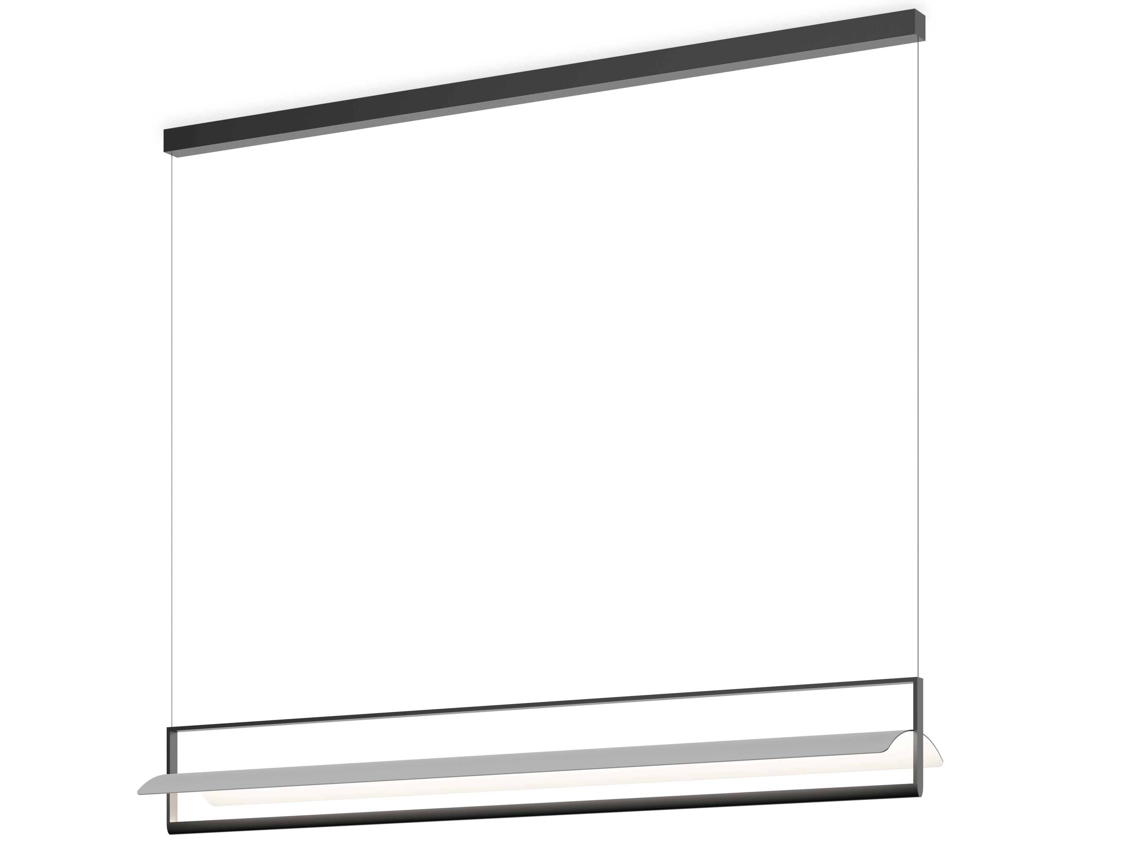 Vibia Kontorno 1-Light Black Linear Island Pendant