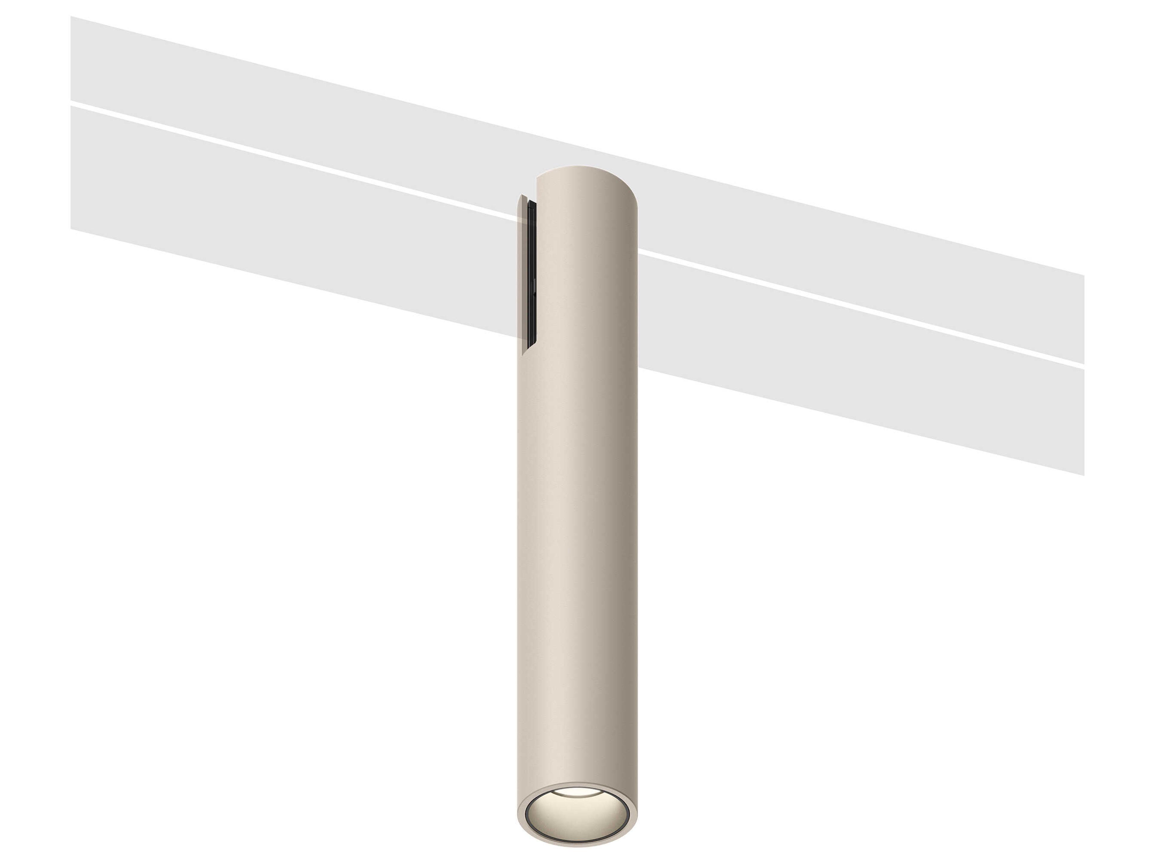 Vibia Bind 1-Light Off White Cylinder Spot Light