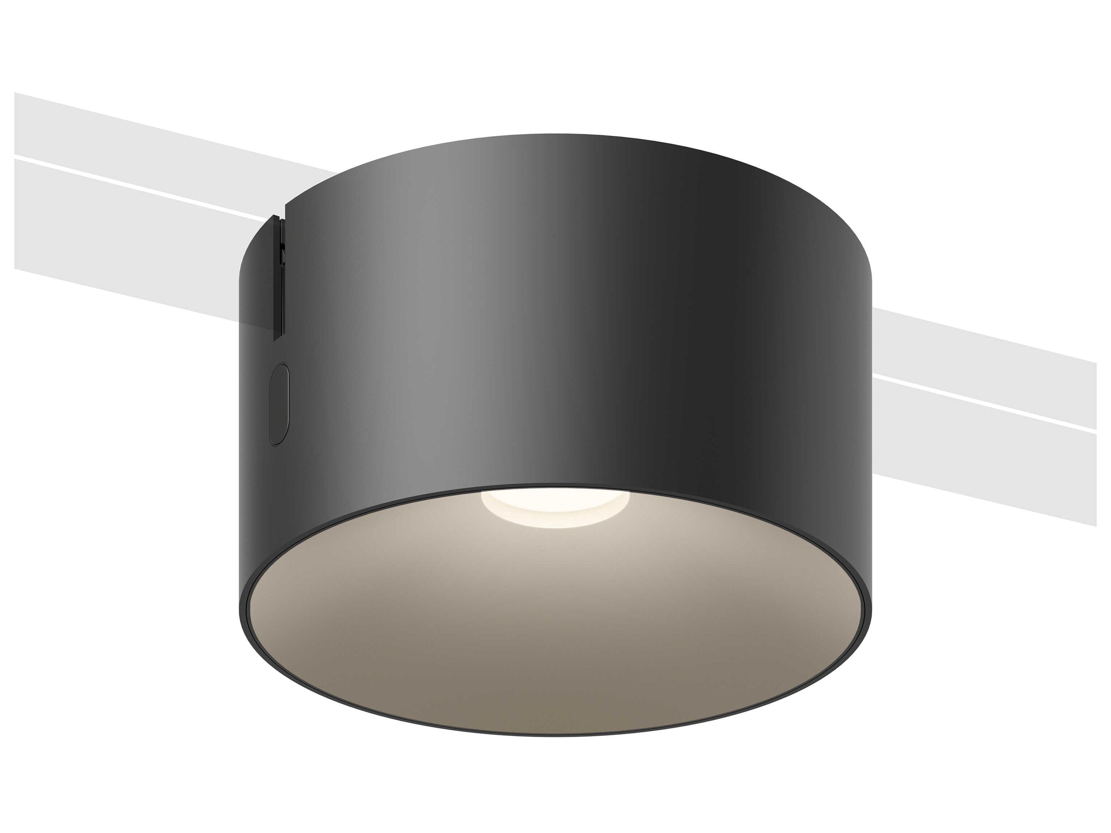 Vibia Bind 1-Light Black Drum Track & Rail Light