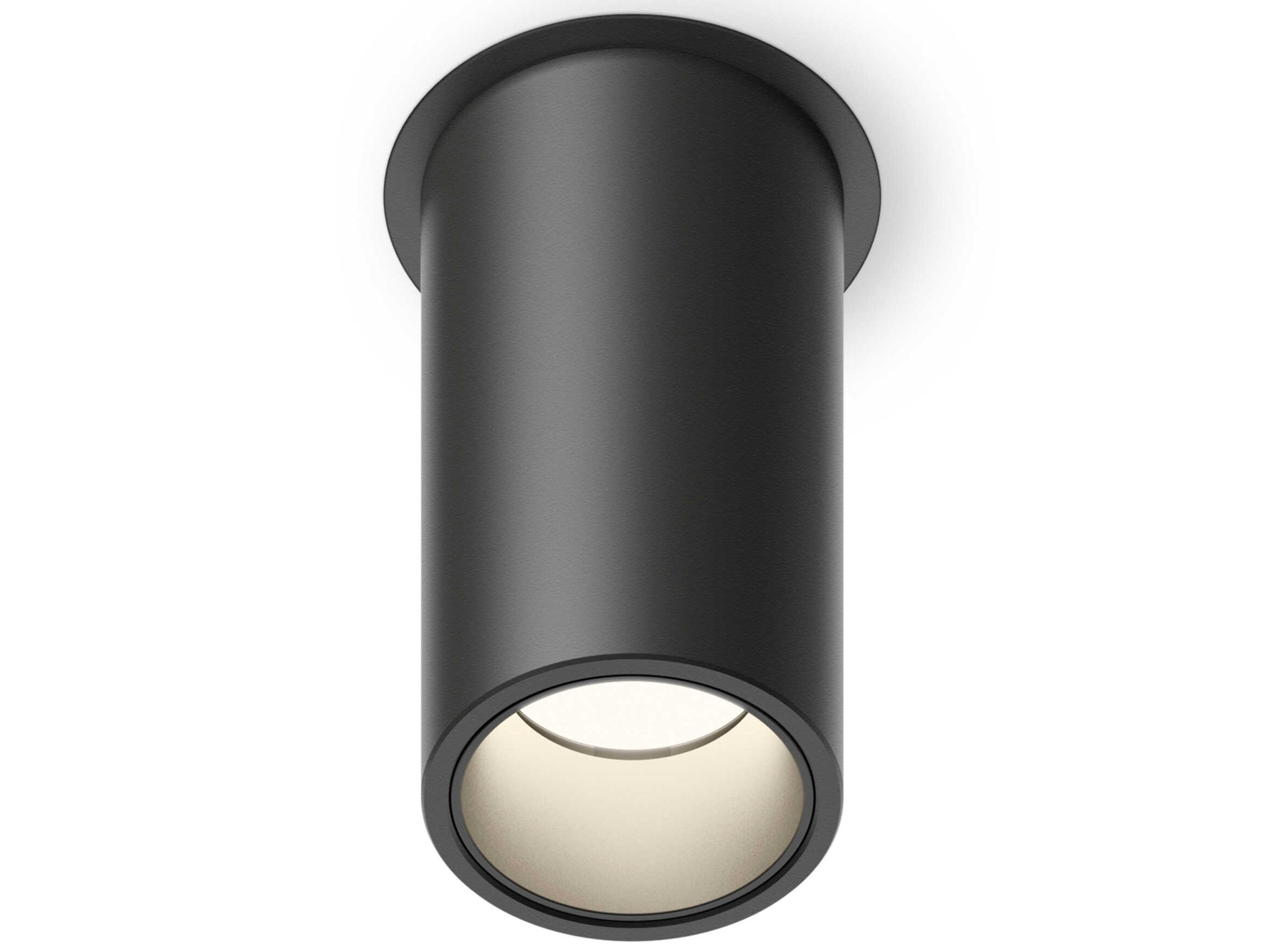 Vibia Bind Solo 1-Light Black Cylinder Flush Mount
