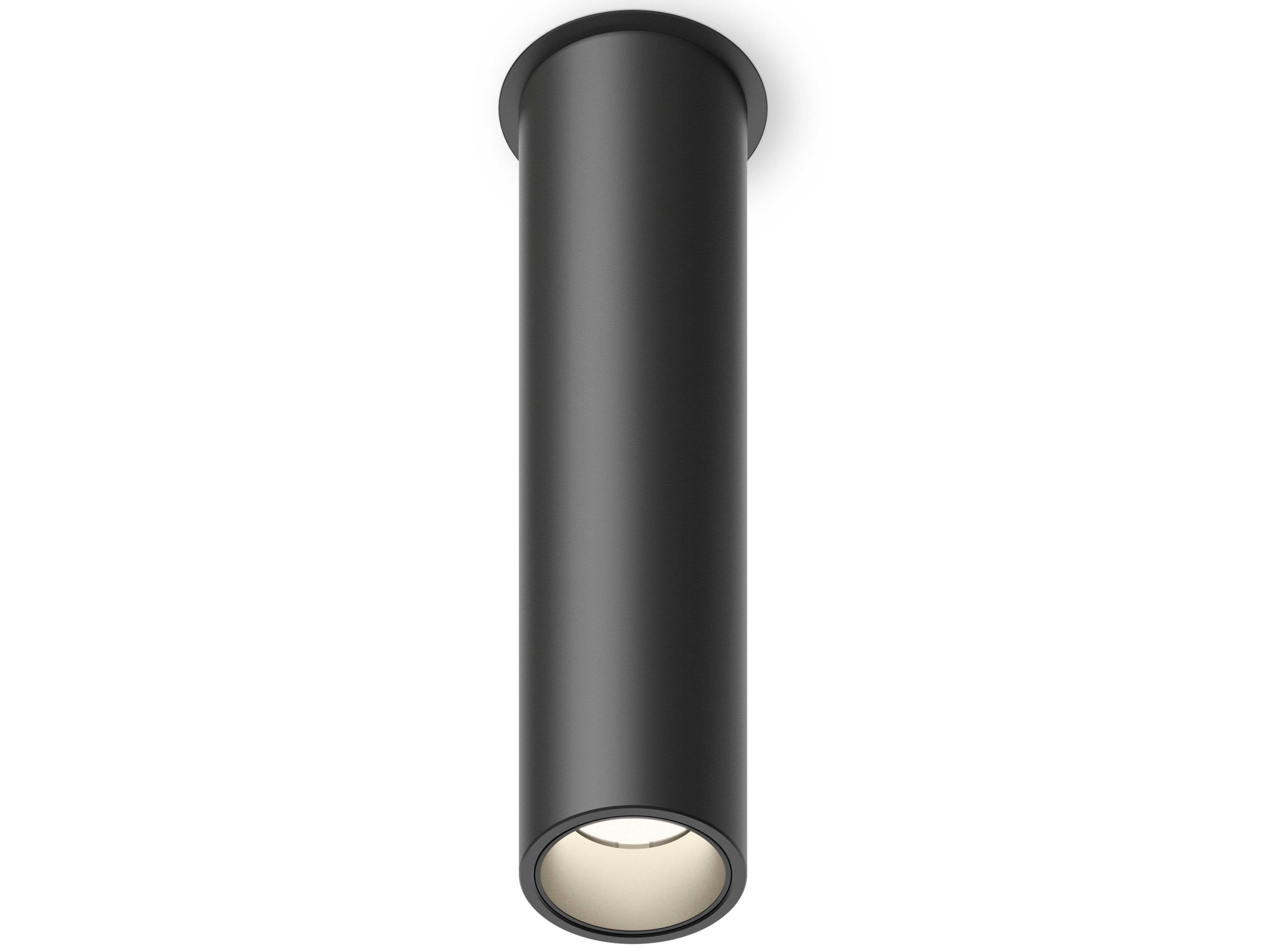 Vibia Bind Solo 1-Light Black Cylinder Flush Mount