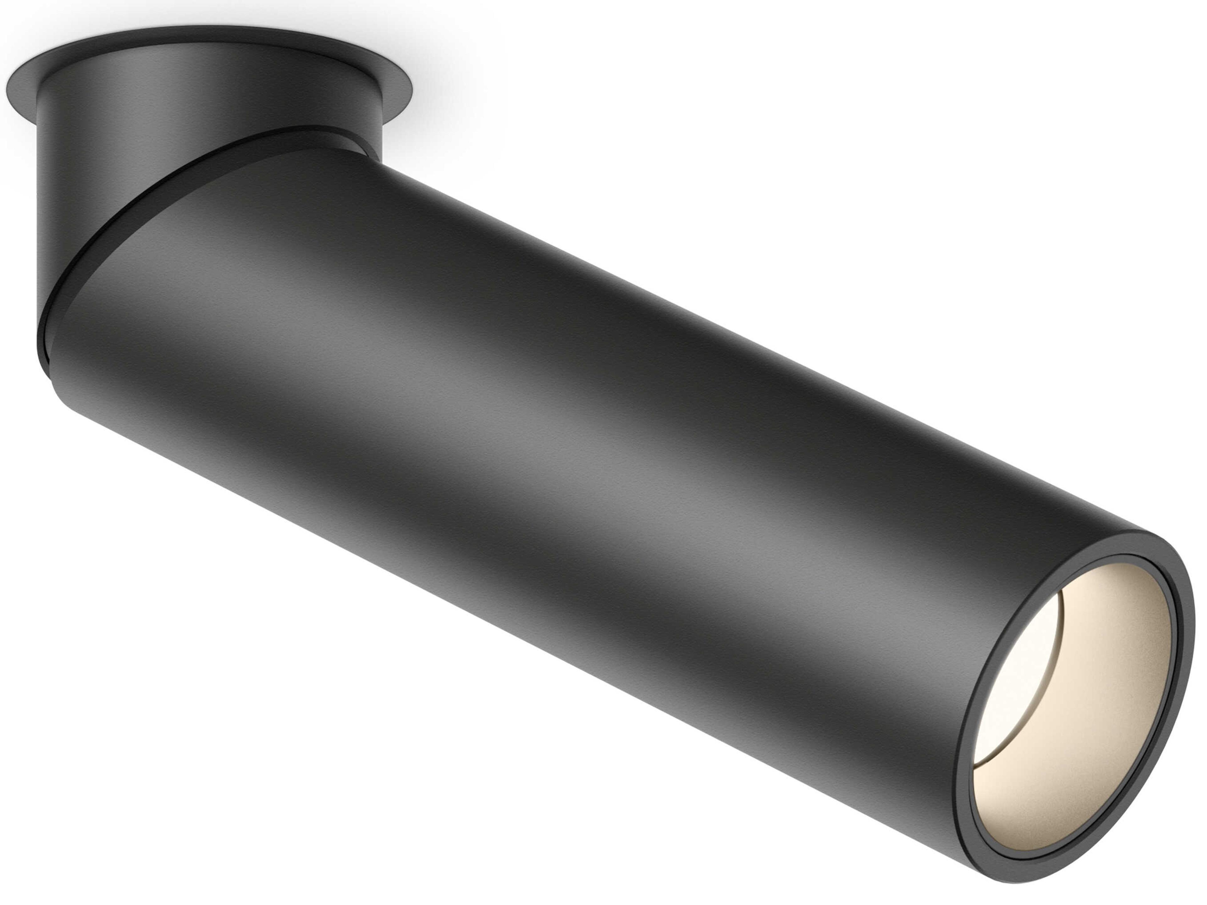 Vibia Bind Solo 1-Light Black Cylinder Flush Mount